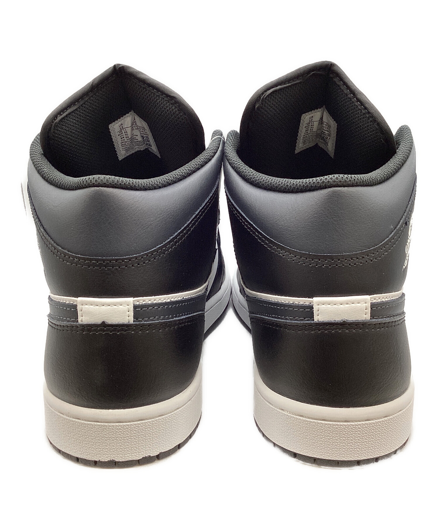 中古・古着通販】NIKE (ナイキ) Air Jordan 1 Mid ブラック×ホウィト 