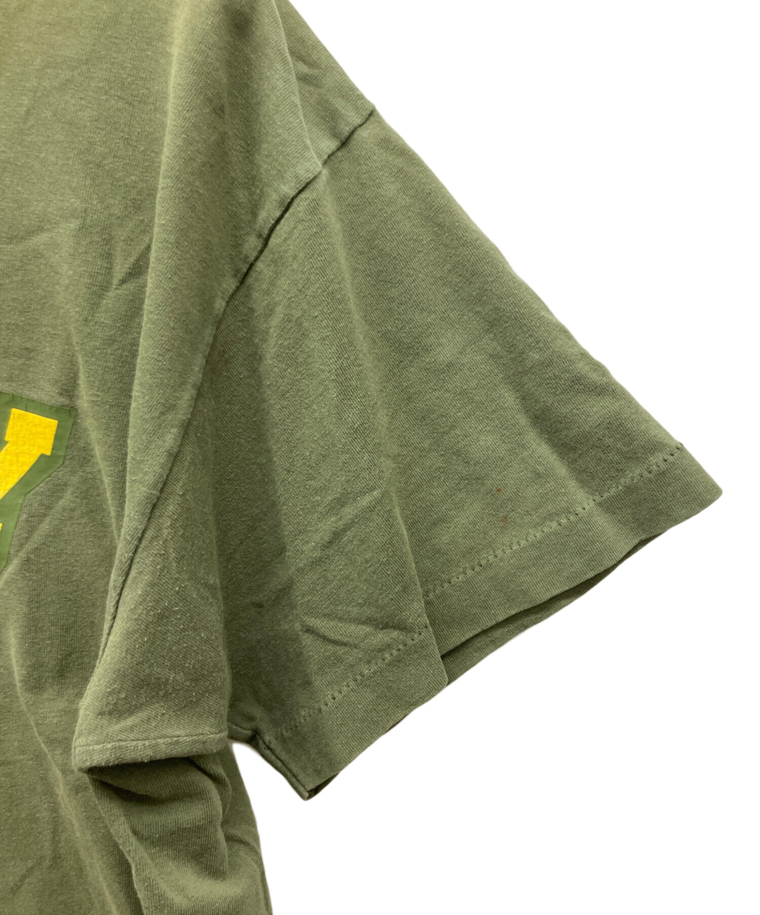 中古・古着通販】stussy (ステューシー) 半袖Tシャツ カーキ サイズ:XL 