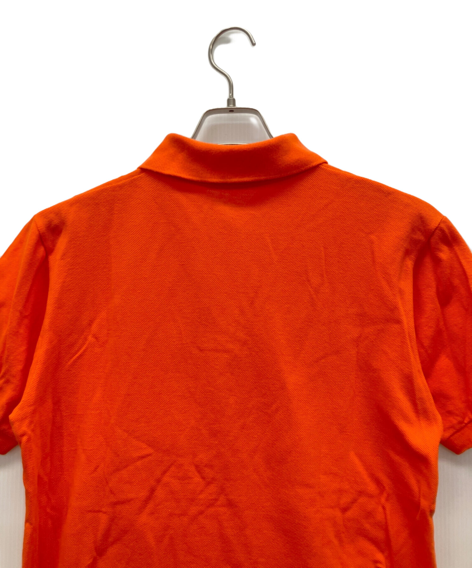 FRED PERRY フレッドペリー リブカラーシャツ ポロシャツ オレンジ 中古・古着通販】FRED PERRY (フレッドペリー) 半袖ポロシャツ