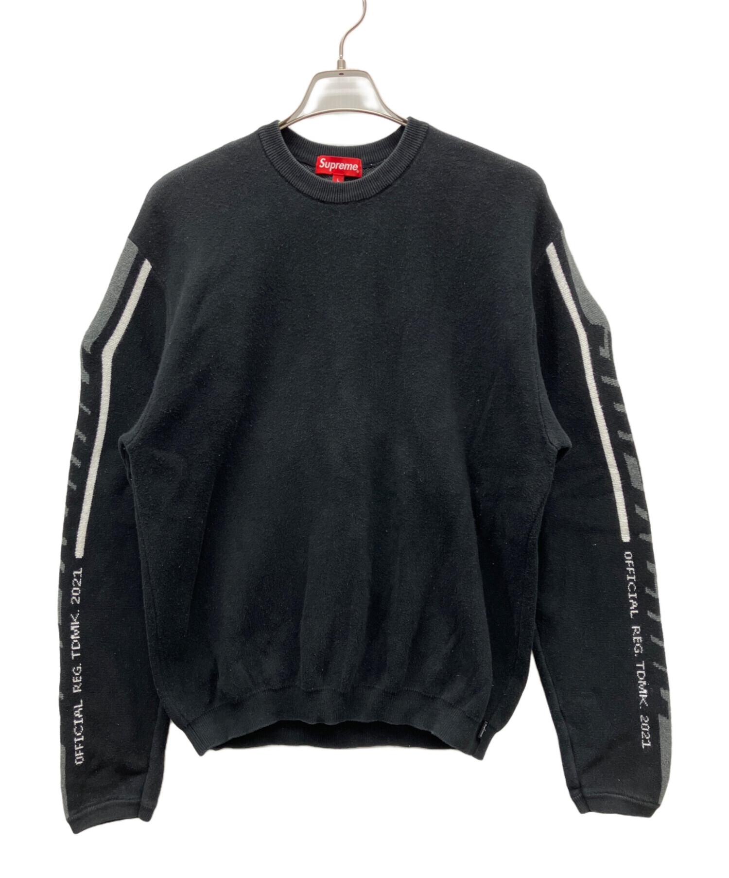 額装済/ジャミルGS/シュプリーム(supreme)2001年　no10 中古・古着通販】SUPREME (シュプリーム) 厚手ニット ブラック サイズ