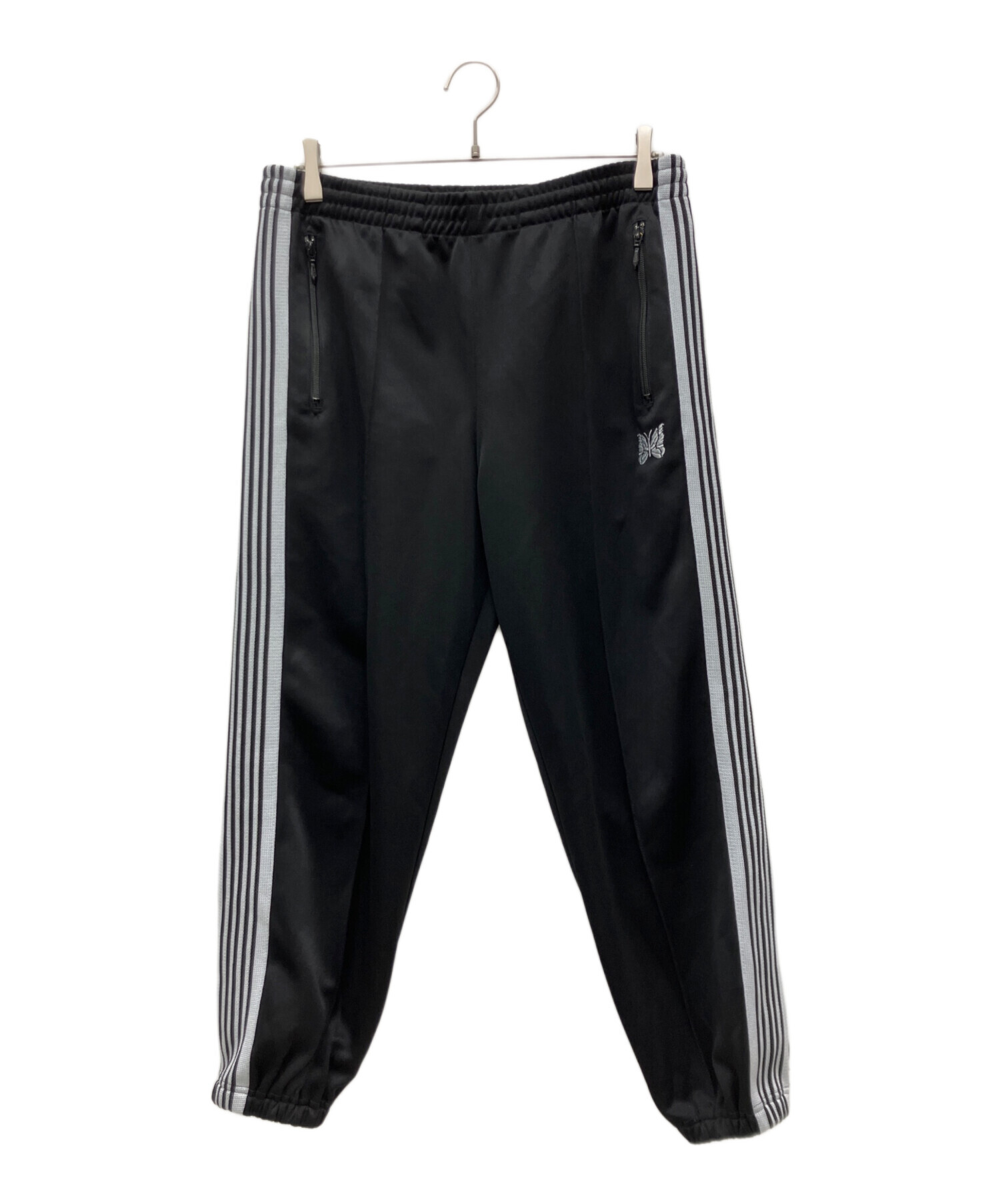 【歳末SALE】Needles トラックパンツ 黒 中古・古着通販】Needles (ニードルズ) トラックパンツ ブラック