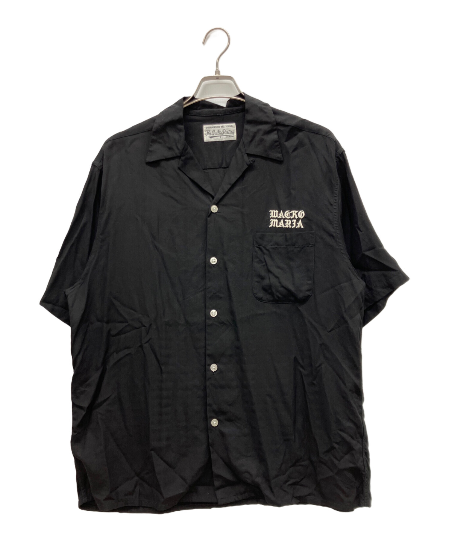 【週末お値下げ中】WACKO MARIA 半袖シャツ 中古・古着通販】WACKO MARIA (ワコマリア) 半袖シャツ ブラック