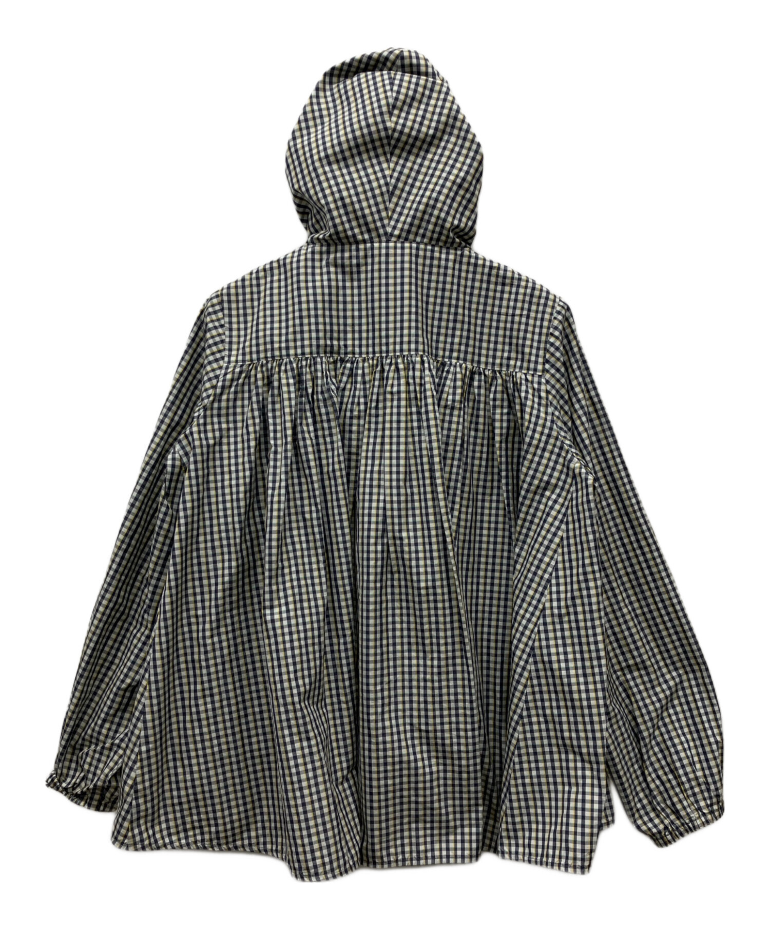 中古・古着通販】YORI (ヨリ) ナイロンジャケット ブラック×ホワイト