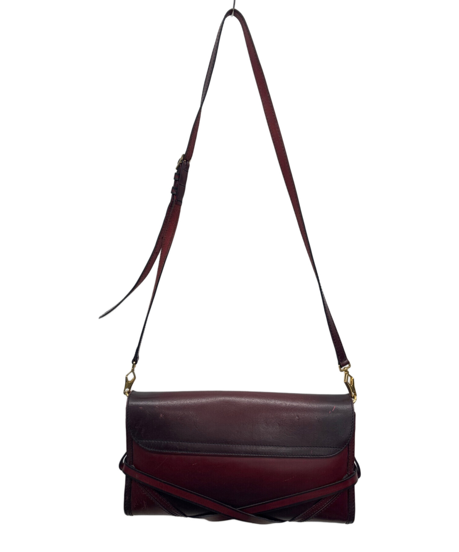 中古・古着通販】BURBERRY (バーバリー) ショルダーバッグ ワイン
