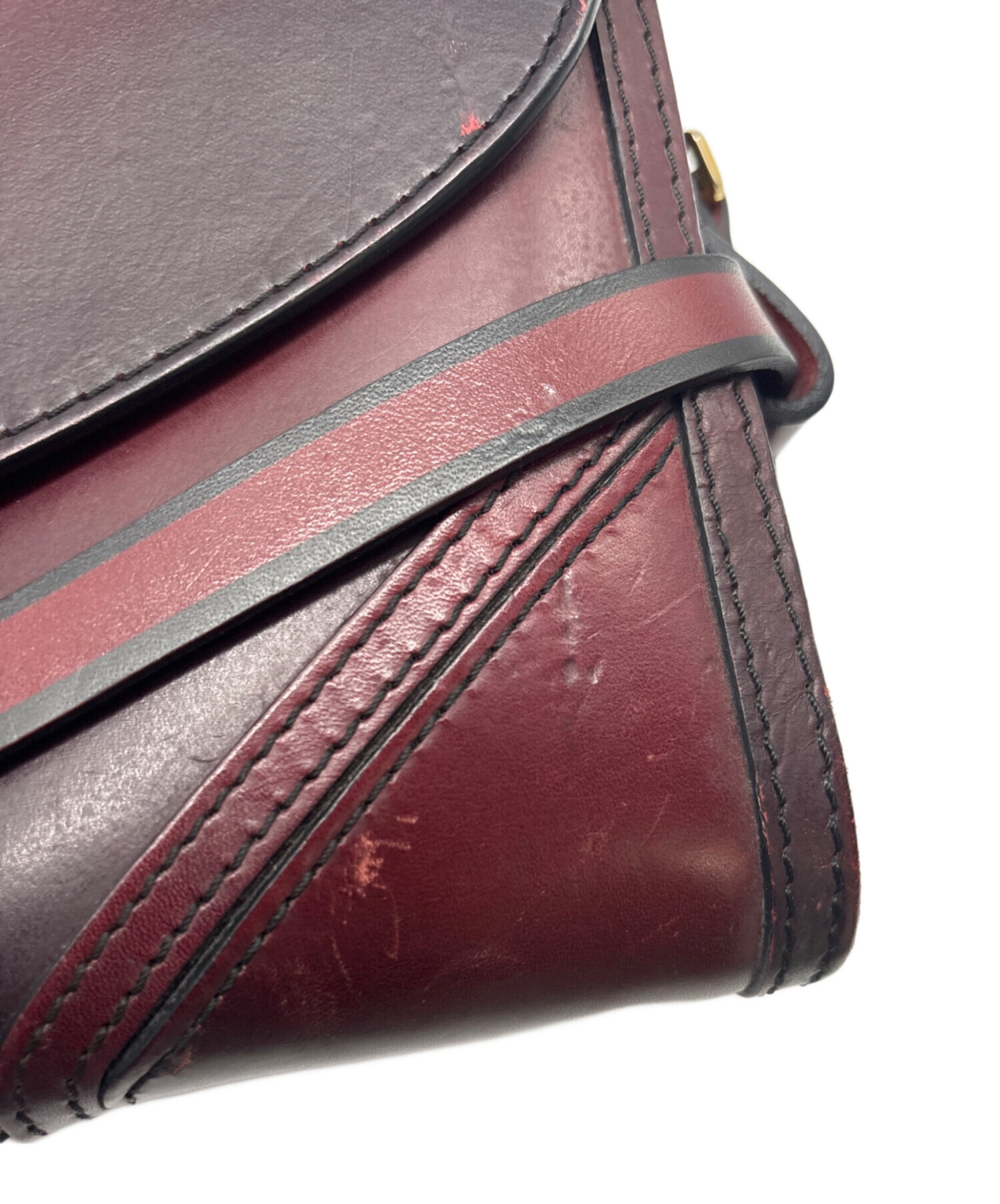 中古・古着通販】BURBERRY (バーバリー) ショルダーバッグ ワイン