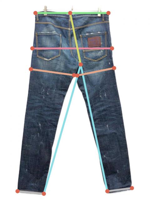 中古・古着通販】DSQUARED2 (ディースクエアード) ダメージデニム