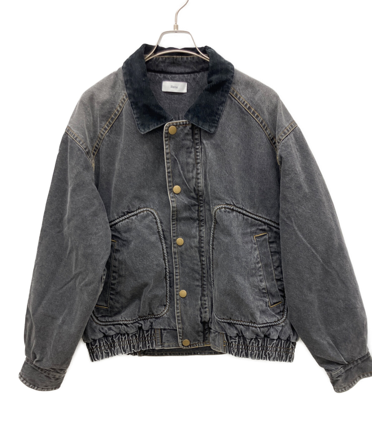 中古・古着通販】Bleme (ブレム) デニムジャケット グレー サイズ:XL 