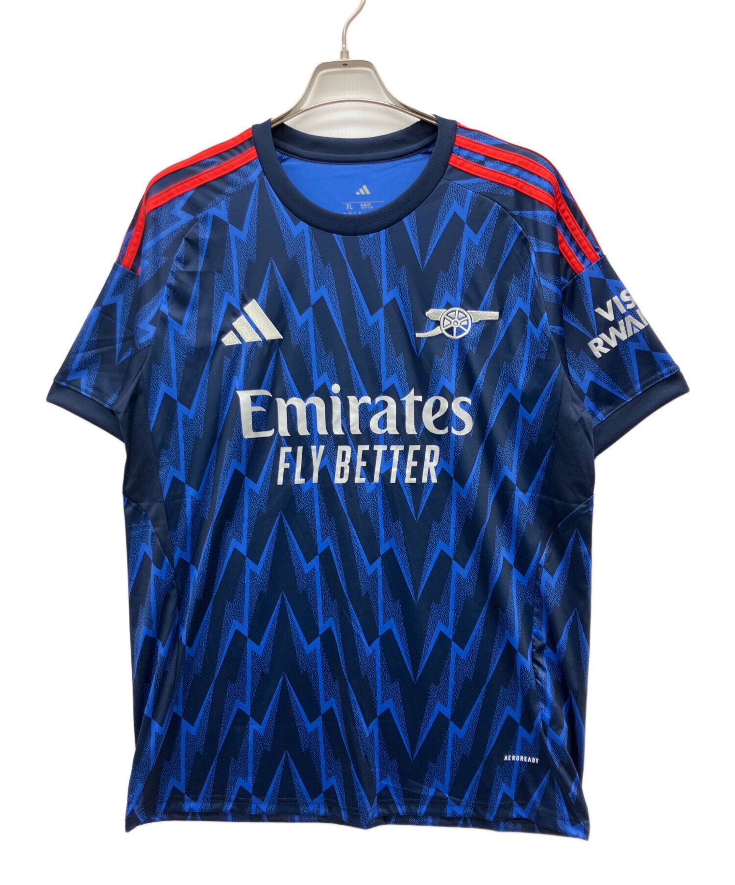 中古・古着通販】adidas (アディダス) ゲームシャツ ネイビー サイズ