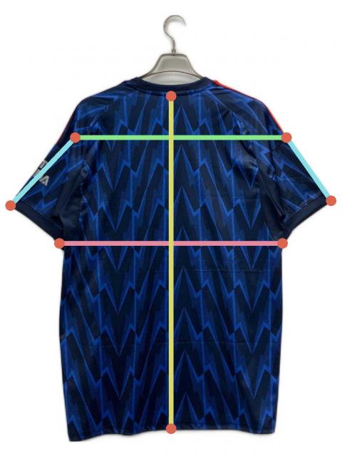 中古・古着通販】adidas (アディダス) ゲームシャツ ネイビー サイズ