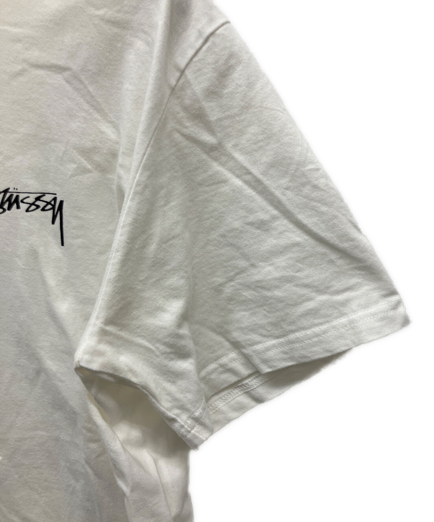 中古・古着通販】stussy (ステューシー) 半袖Tシャツ ホワイト サイズ