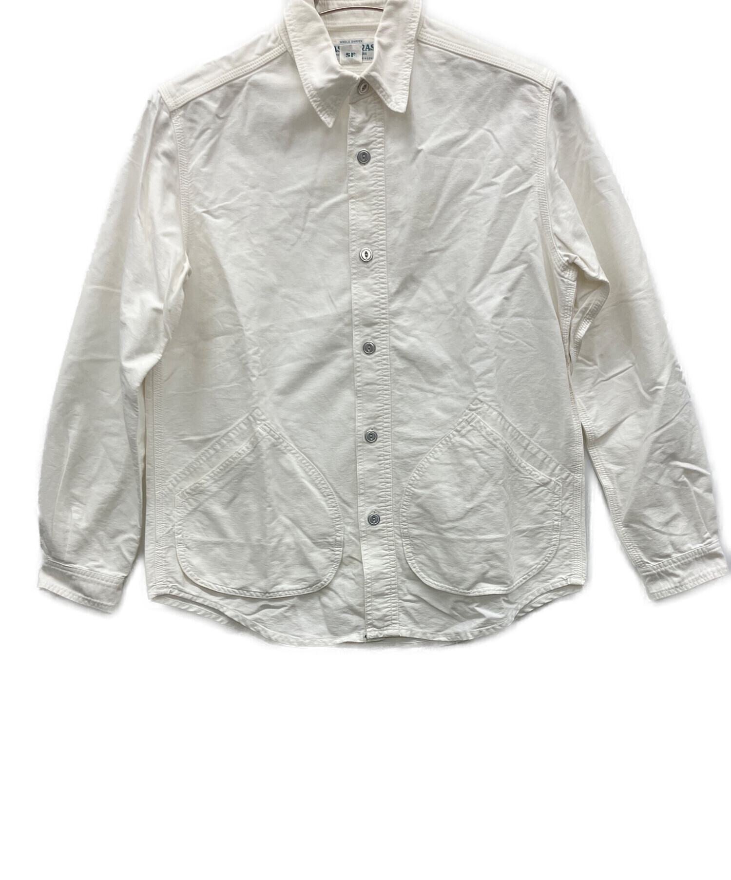 中古・古着通販】SASSAFRAS (ササフラス) 長袖シャツ ホワイト サイズ