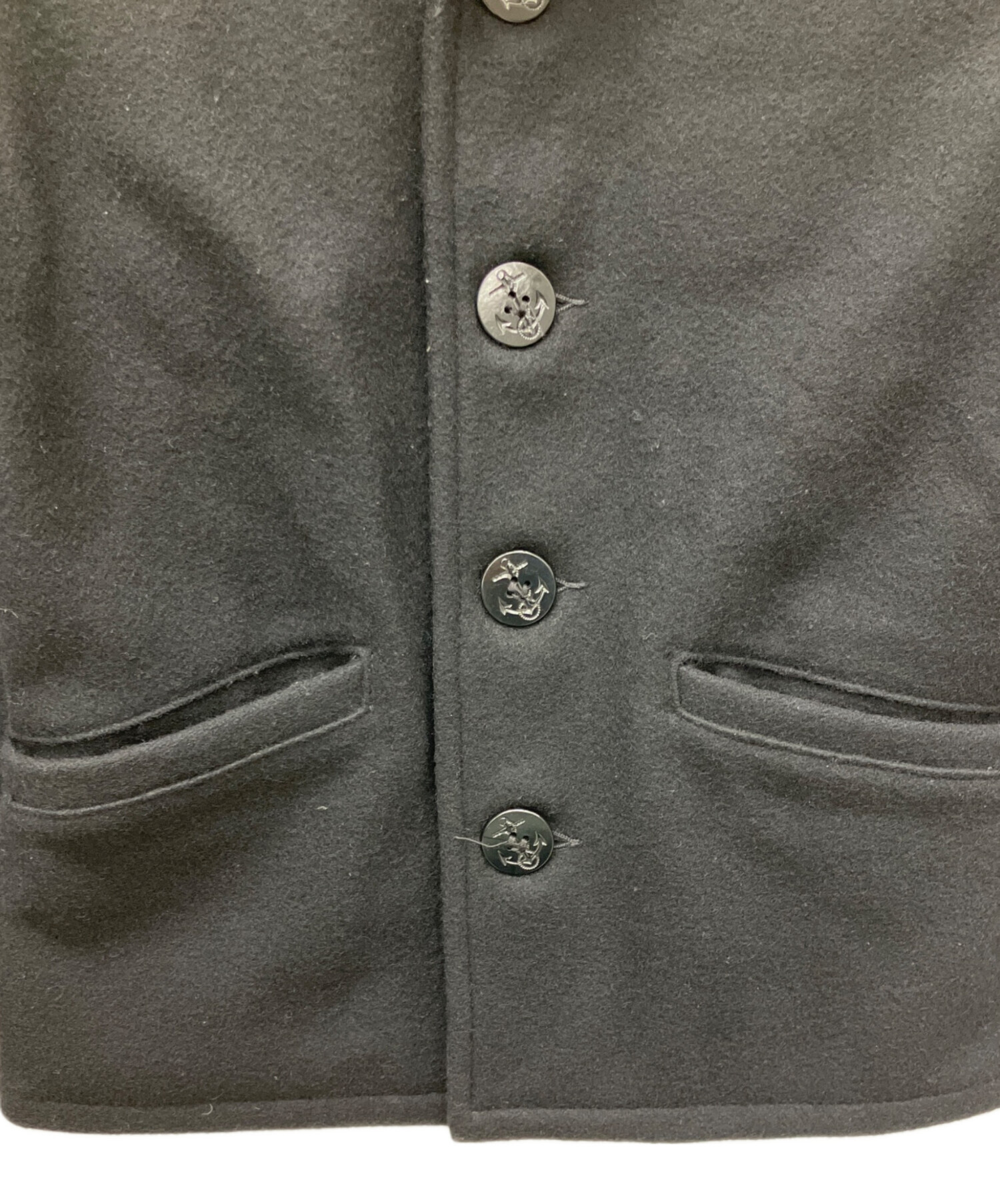 中古・古着通販】SCHOTT BROS. (ショットブロス) Pコート ブラック