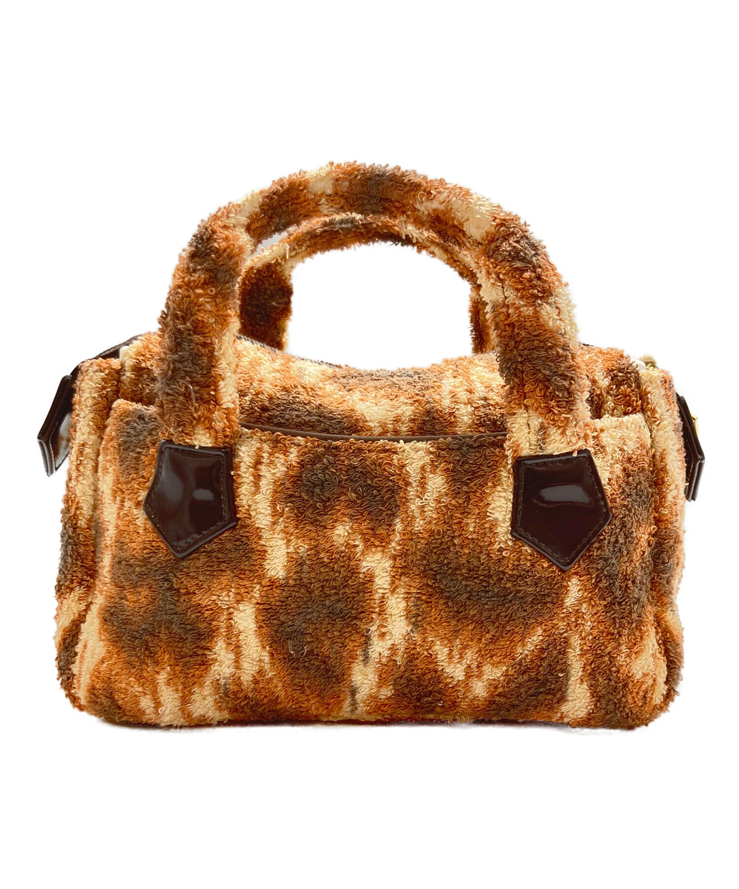Vivienne Westwood レオパードタオル地バッグ　ブラウン 中古・古着通販】Vivienne Westwood (ヴィヴィアンウエストウッド