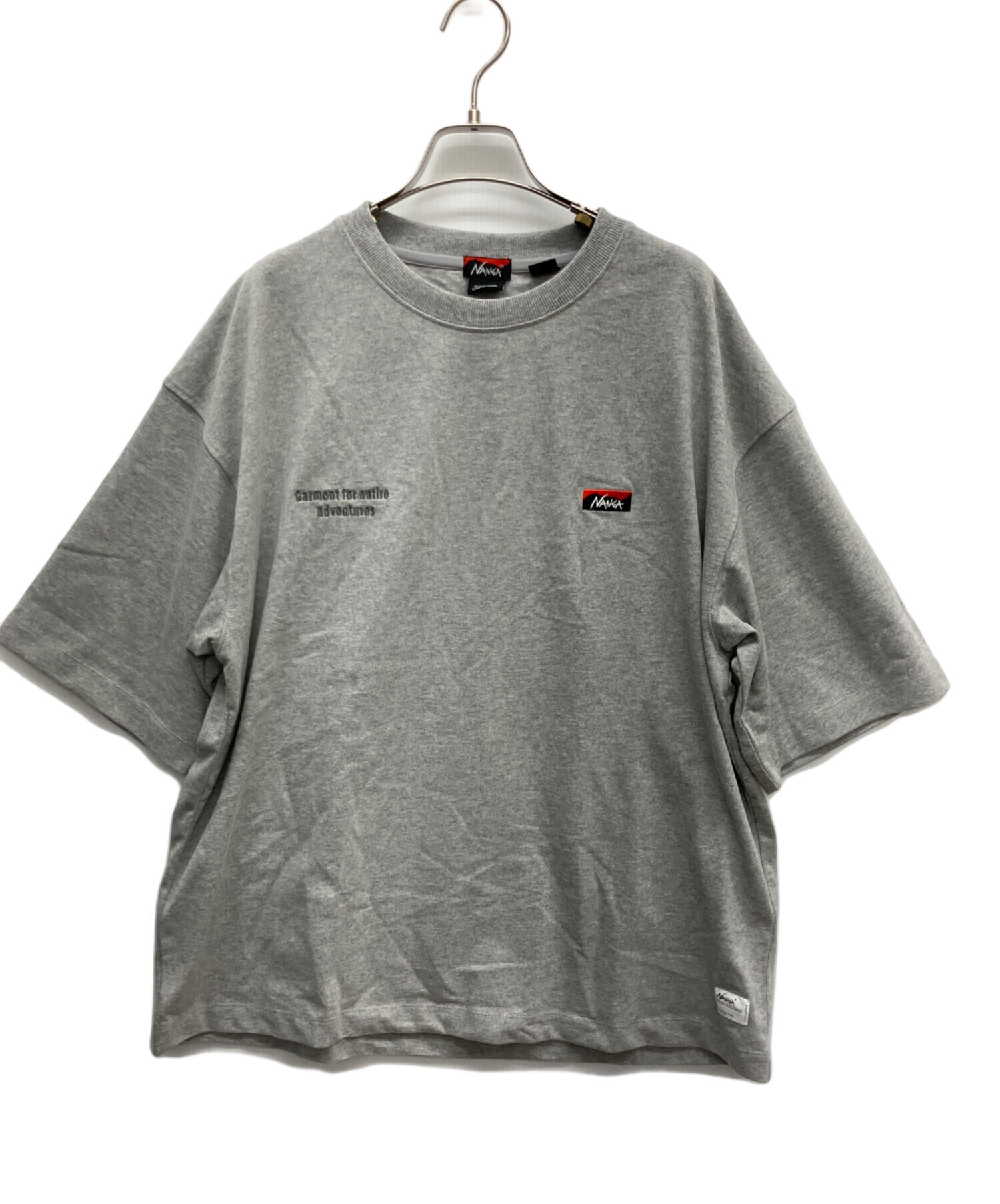 中古・古着通販】NANGA (ナンガ) 別注刺繍Tシャツ グレー サイズ:XL