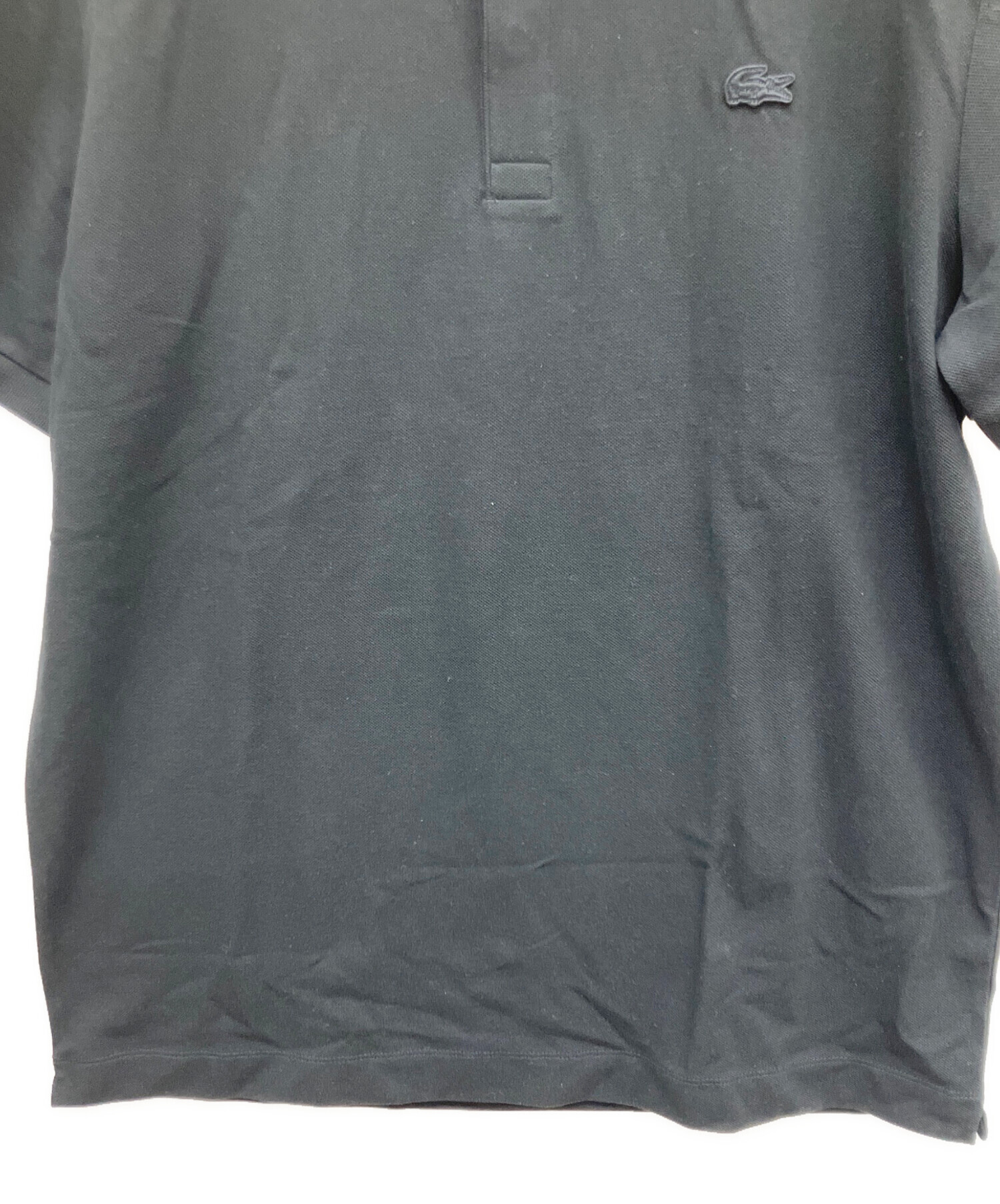 80s　Lacoste 半袖ポロシャツ サイズ3 中古・古着通販】LACOSTE (ラコステ) 半袖ポロシャツ ブラック サイズ