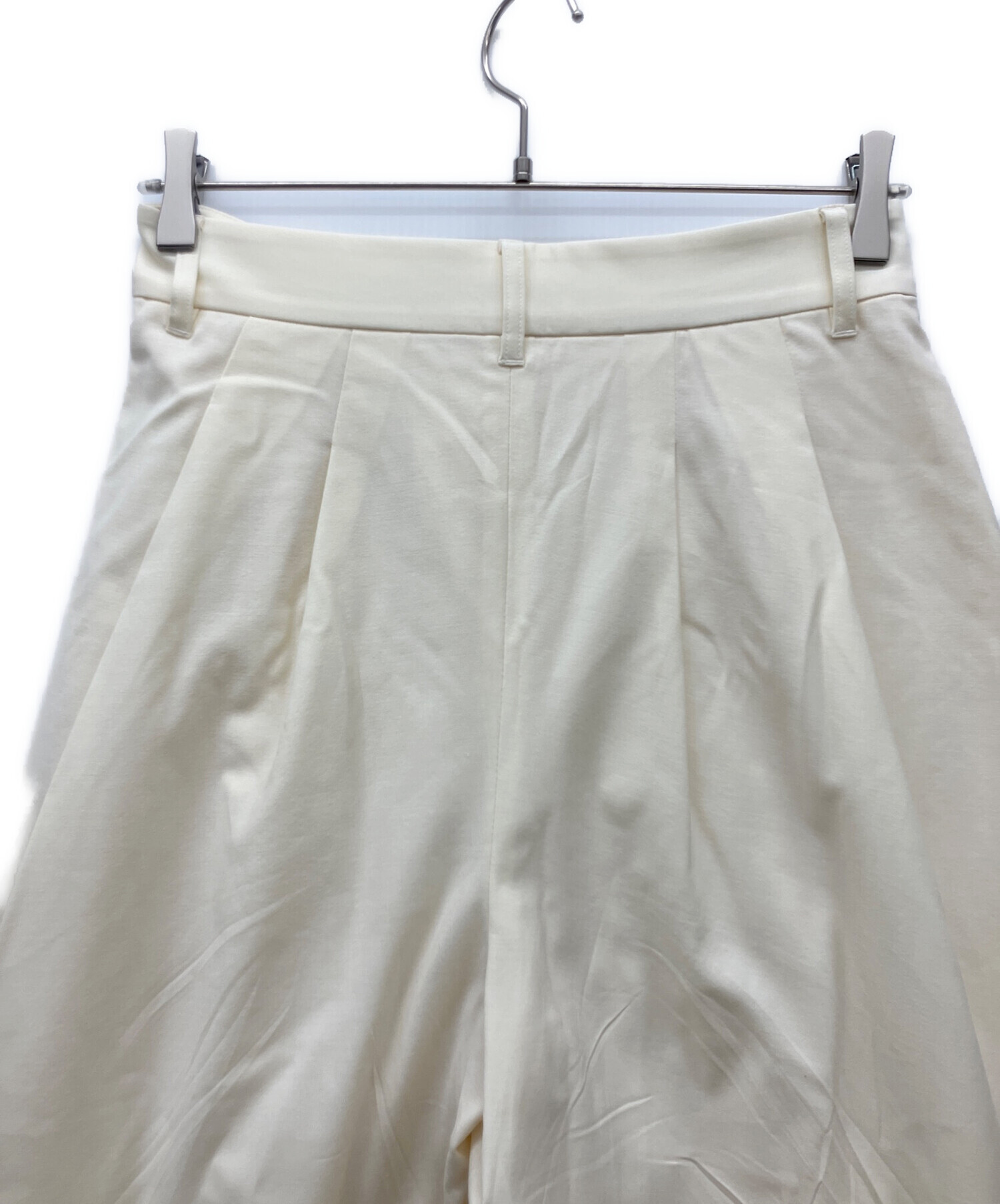 中古・古着通販】deres (デレス) ドレープパンツ ベージュ サイズ:SIZE