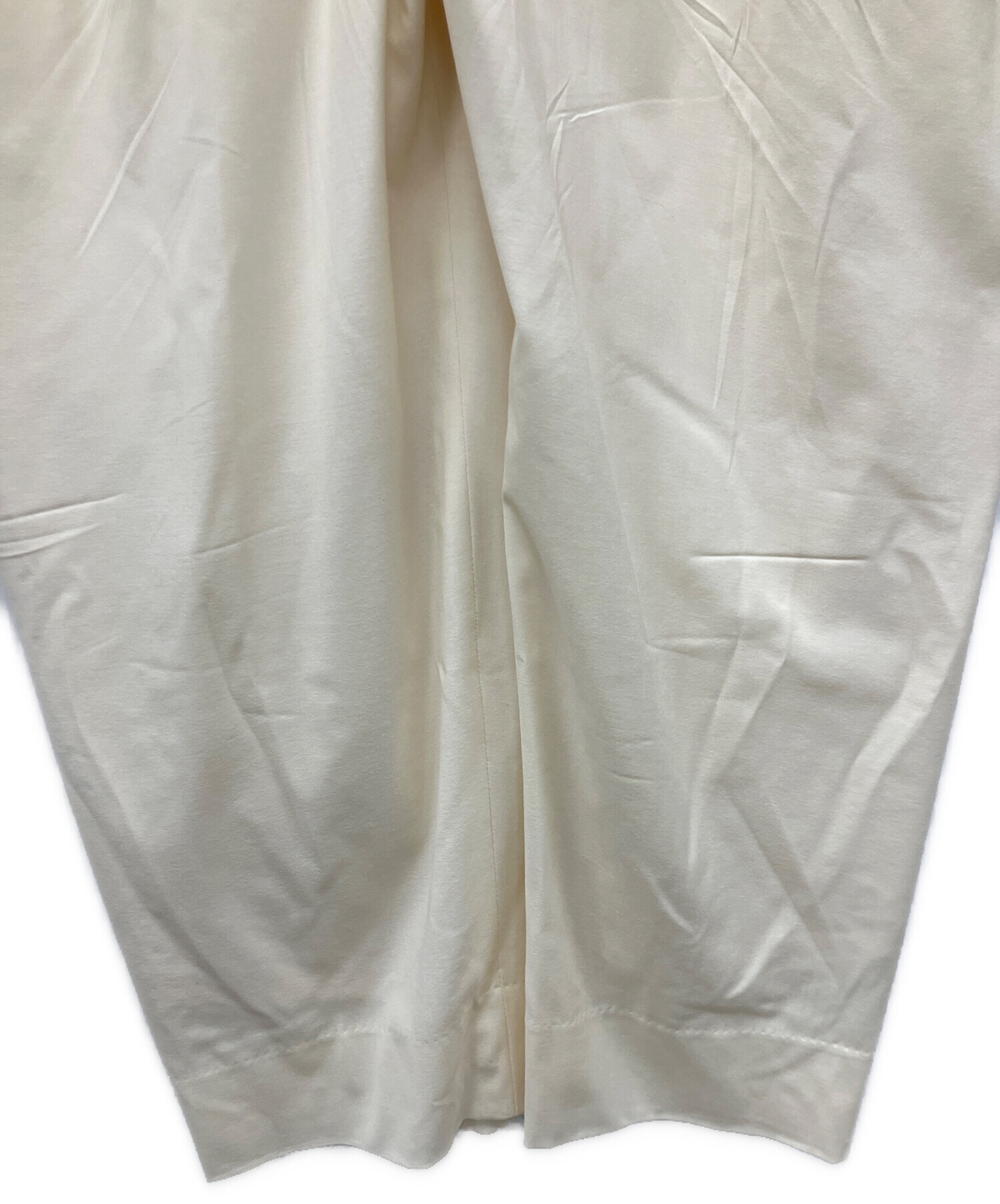 中古・古着通販】deres (デレス) ドレープパンツ ベージュ サイズ:SIZE