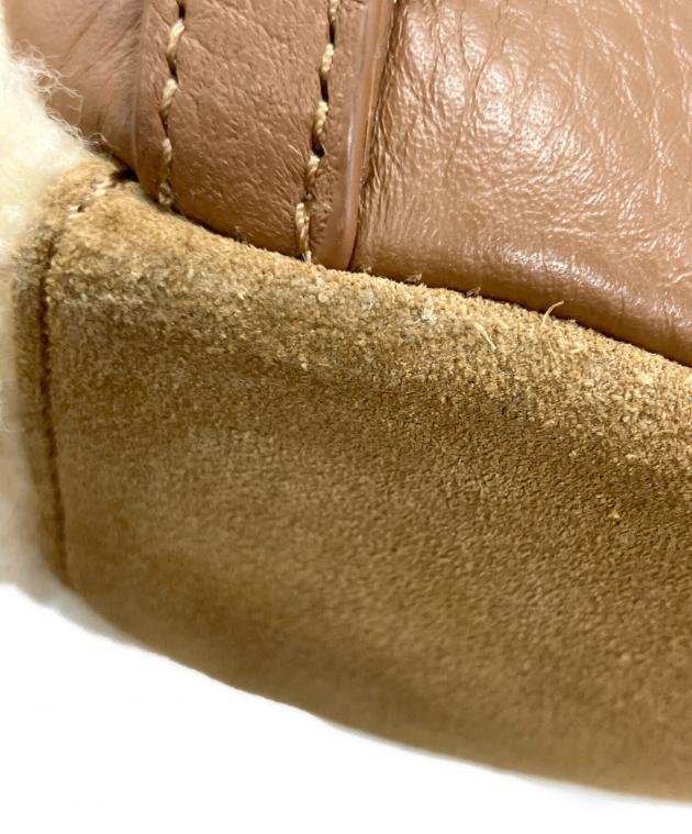 中古・古着通販】UGG (アグ) スウェードリュック ブラウン×ホワイト