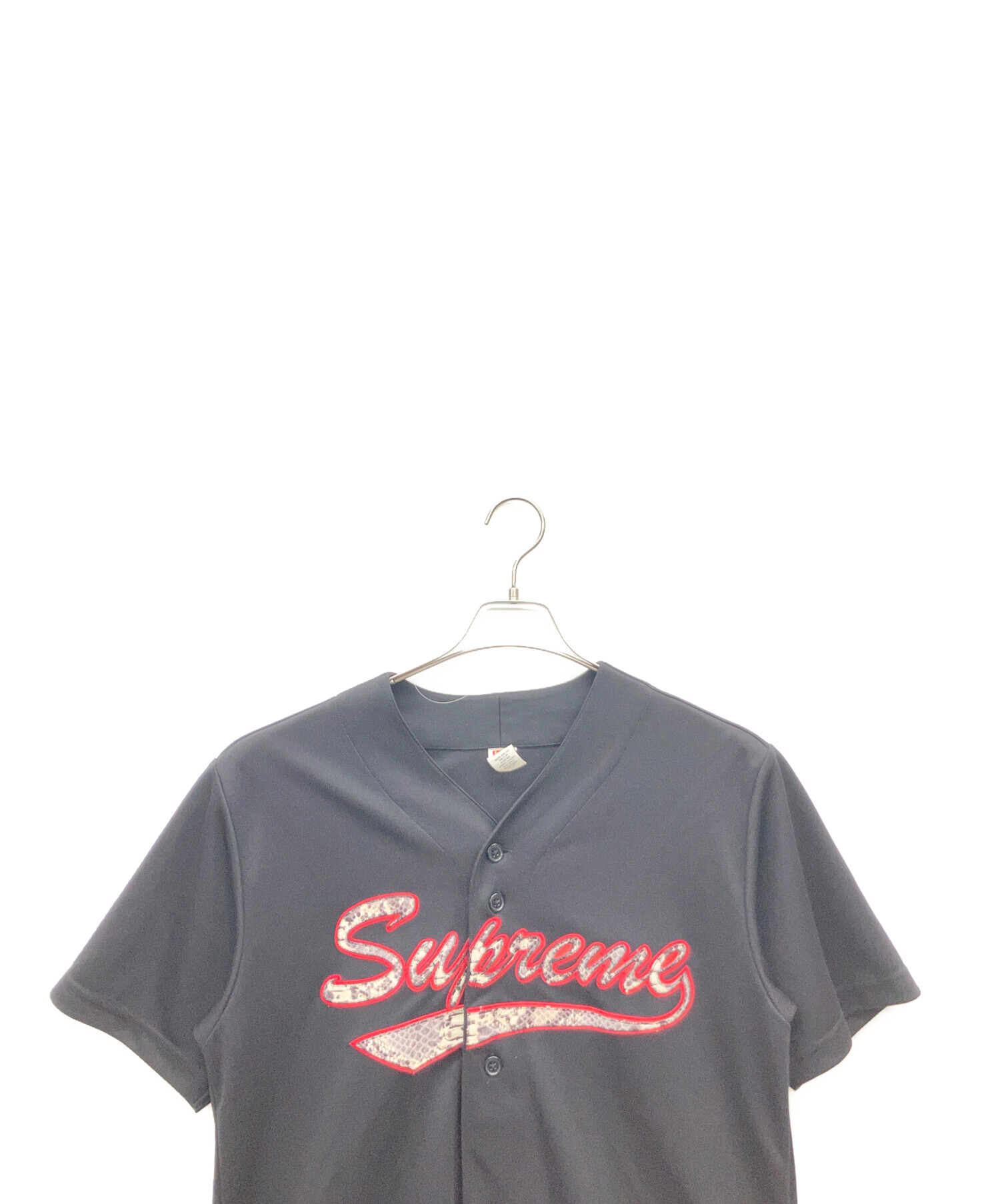 中古・古着通販】SUPREME (シュプリーム) ベースボールシャツ ブラック