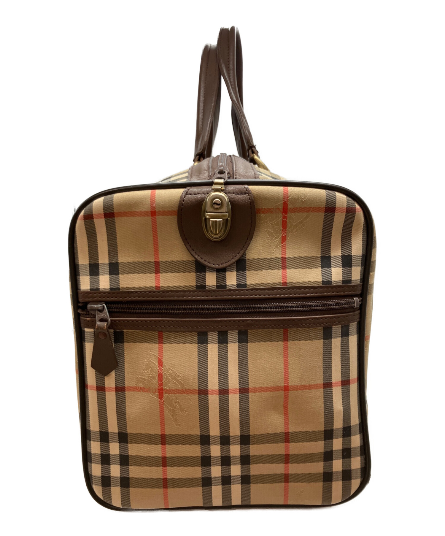【美品】バーバリーズ　ボストンバッグ 2way ヴィンテージ　大容量　ベージュ 中古・古着通販】Burberry's (バーバリーズ) ボストンバッグ ベージュ