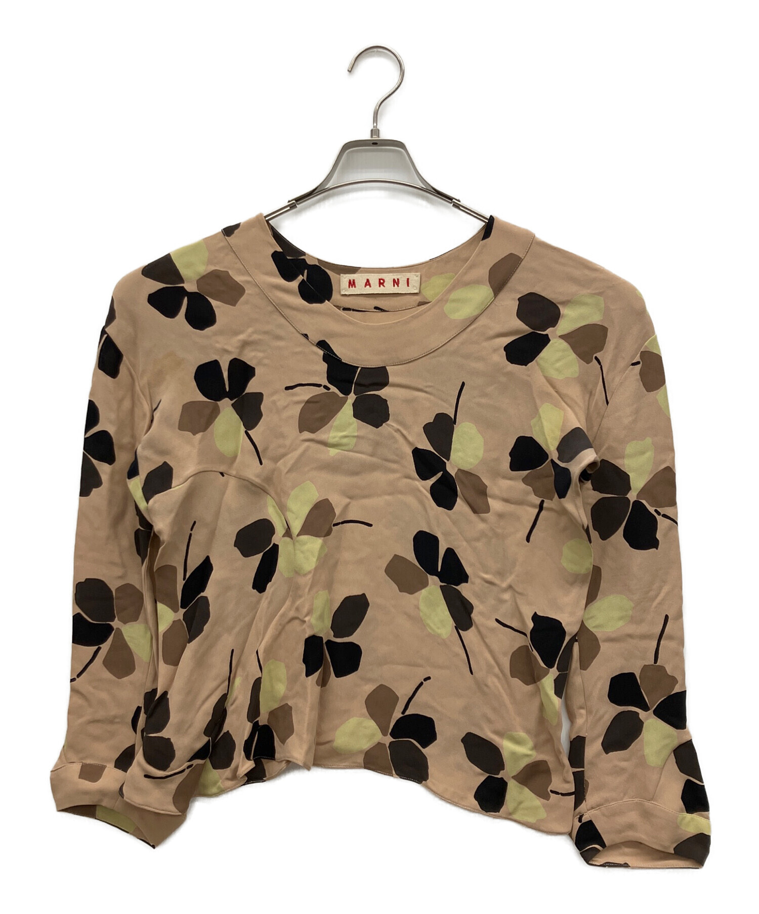 中古・古着通販】MARNI (マルニ) 長袖ブラウス ベージュ サイズ:40