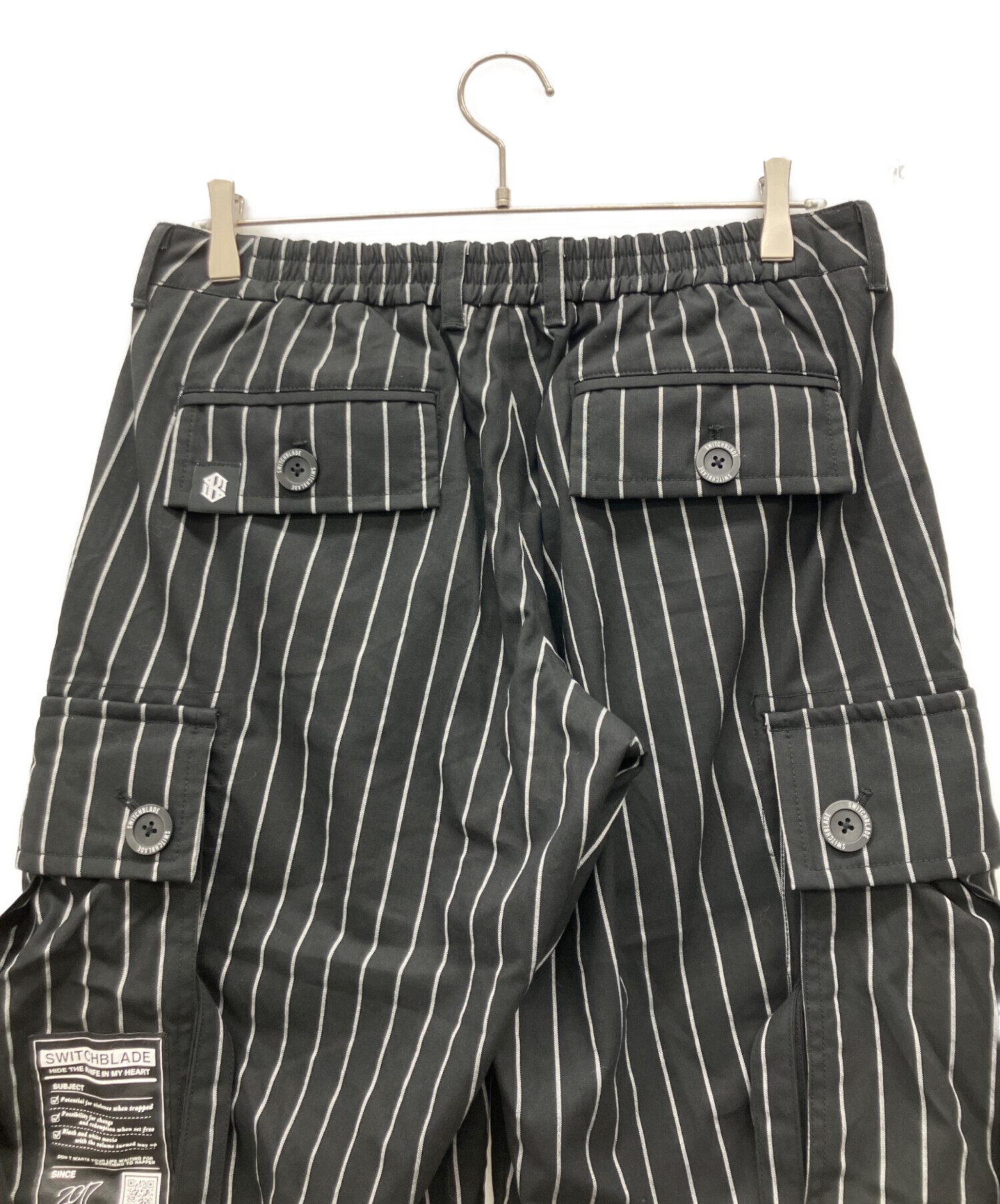パンツ switch blade HYBRID STRIPED TAPERED PT 中古・古着通販】SWITCHBLADE (スイッチブレード) PINSTRIPE WIDE