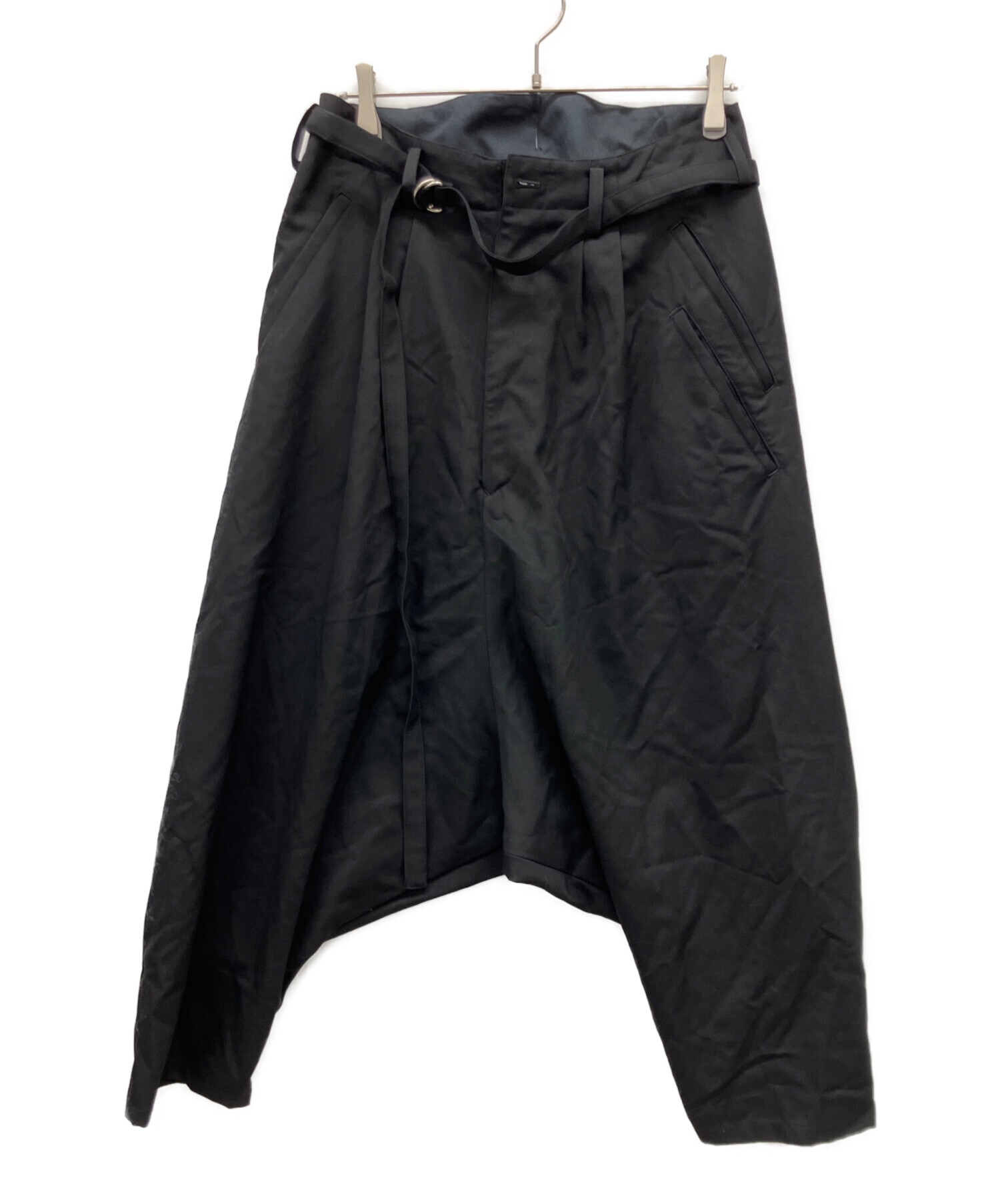 中古・古着通販】sulvam (サルバム) サルエルパンツ ブラック サイズ