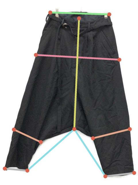 新品未使用タグ付sulvamサルエル風パンツ 中古・古着通販】sulvam (サルバム) サルエルパンツ ブラック サイズ
