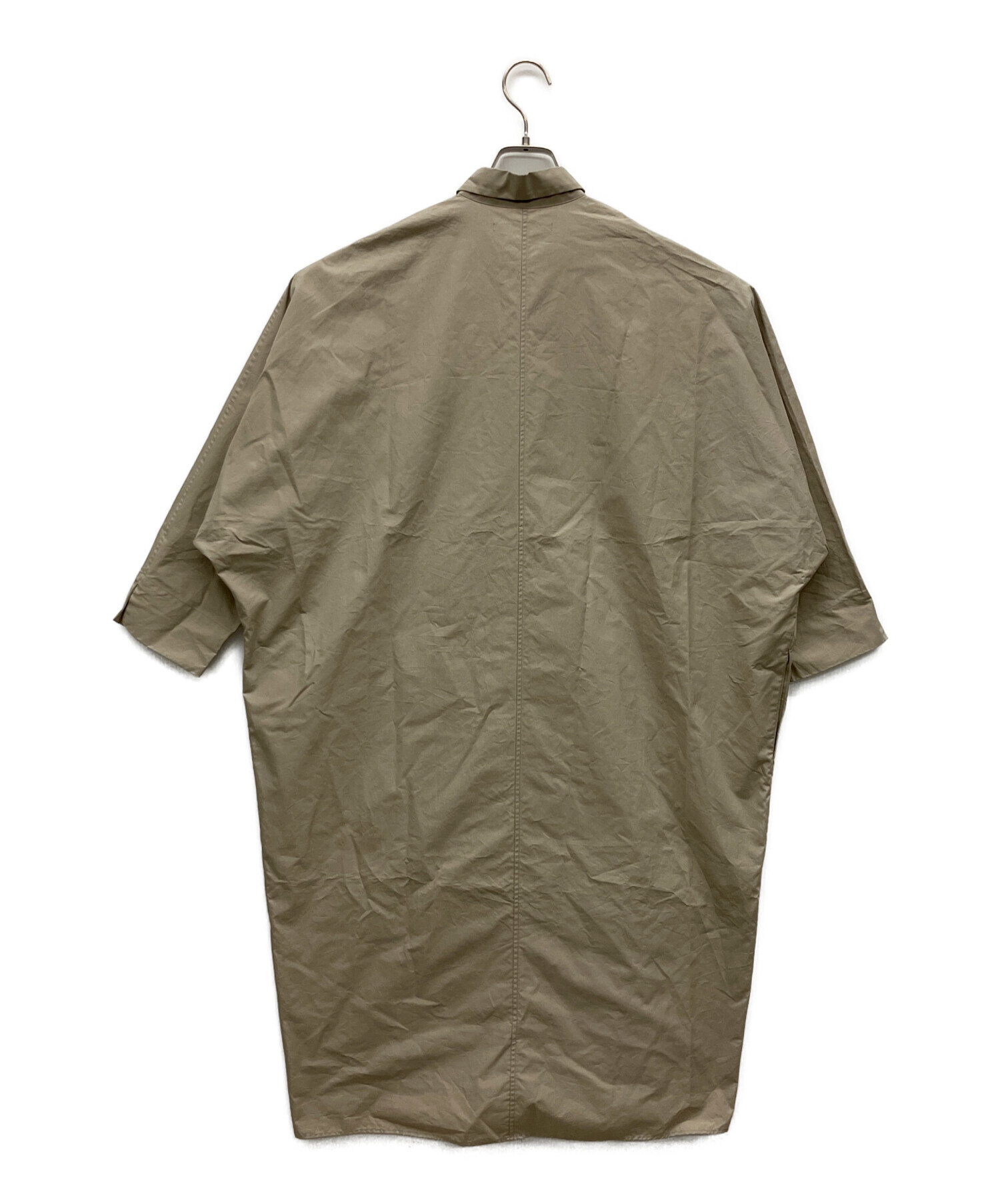 中古・古着通販】The shirts (ザシャツ) 半袖ワンピース ベージュ
