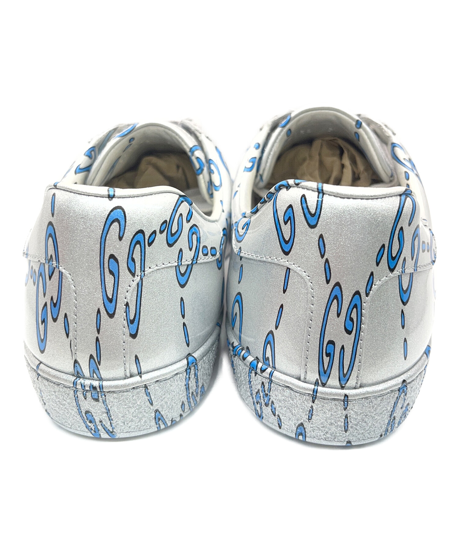 中古・古着通販】GUCCI (グッチ) GGローカットスニーカー グレー 