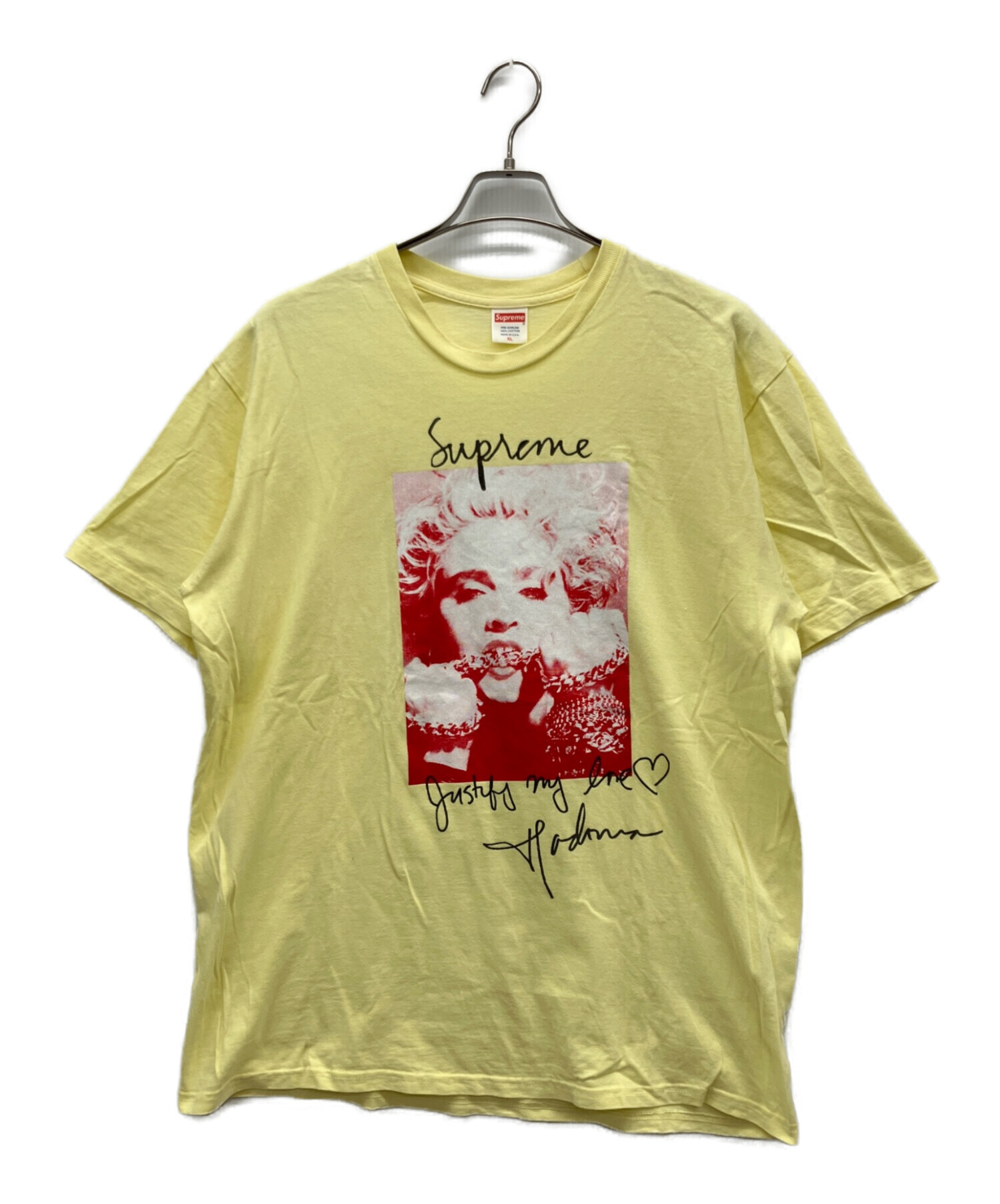 中古・古着通販】SUPREME (シュプリーム) 半袖Tシャツ イエロー サイズ 