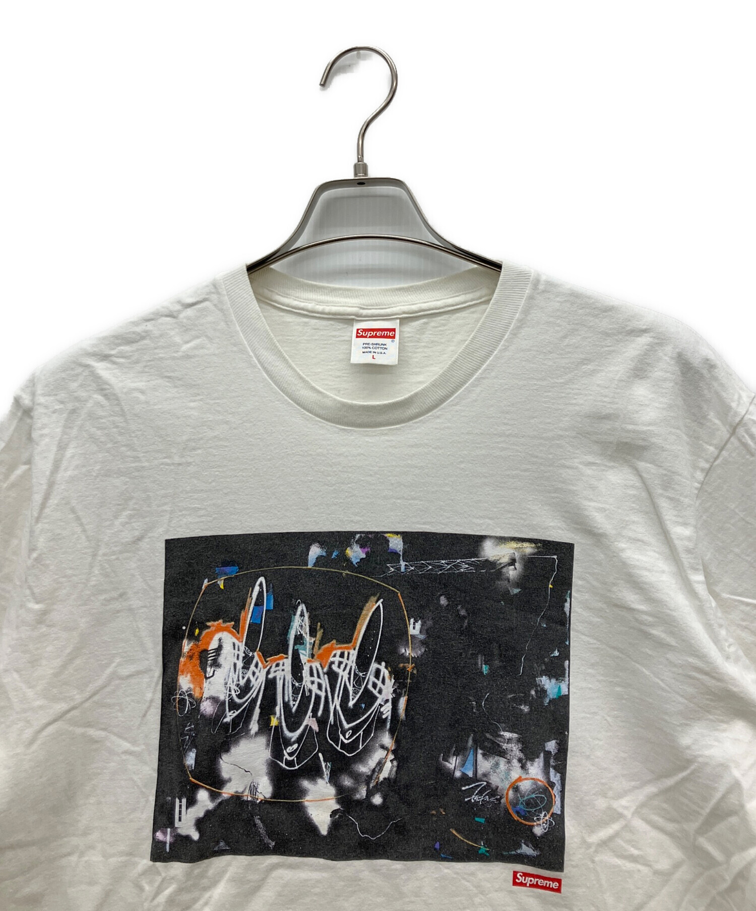 Supreme アートプリント 半袖シャツ L 古着 中古・古着通販】SUPREME (シュプリーム) 半袖Tシャツ ホワイト サイズ