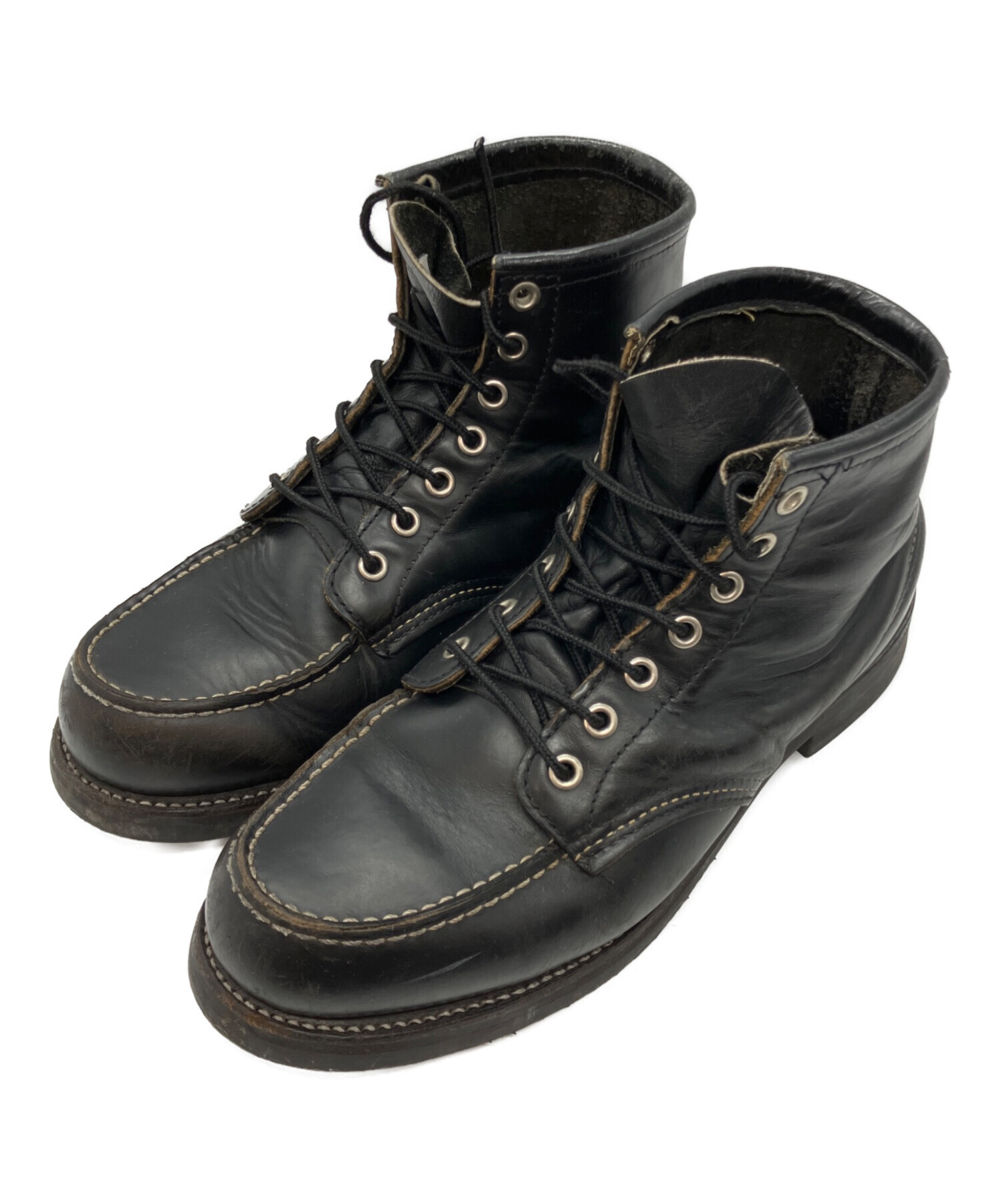 は*ん様 レットウィング 中古・古着通販】RED WING (レッドウィング) ブーツ ブラック サイズ:8