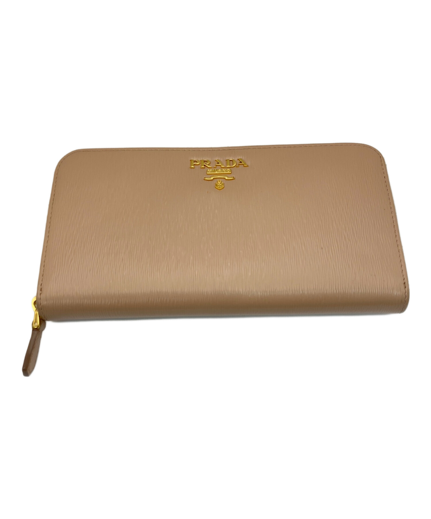 中古・古着通販】PRADA (プラダ) 長財布 ピンクベージュ｜ブランド 