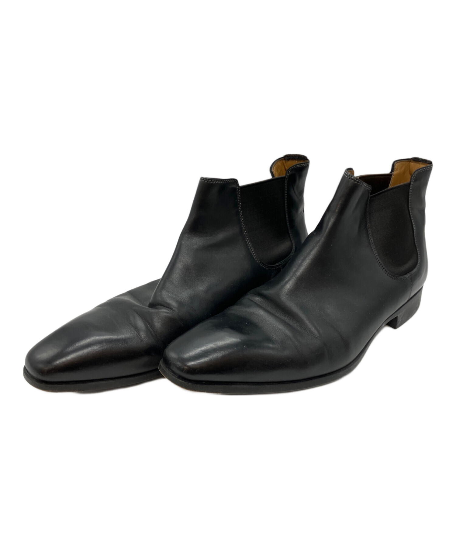 santoni サントーニ ブーツ　7 1/2 中古・古着通販】Santoni (サントーニ) サイドゴアブーツ ブラック