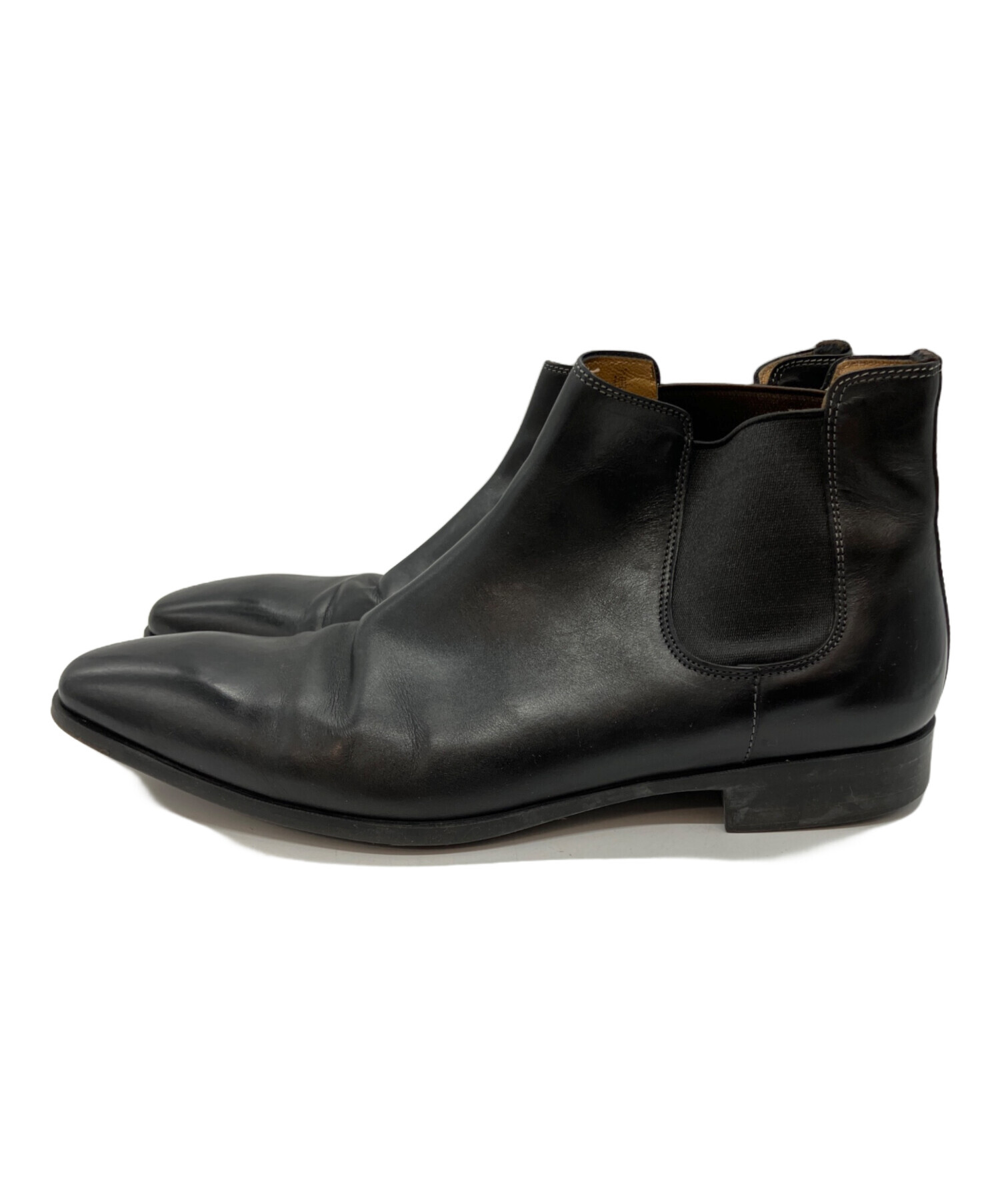 新品SANTONI サントーニ 最高級ライン 21.2万円 サイドゴア ブーツ 中古・古着通販】Santoni (サントーニ) サイドゴアブーツ ブラック
