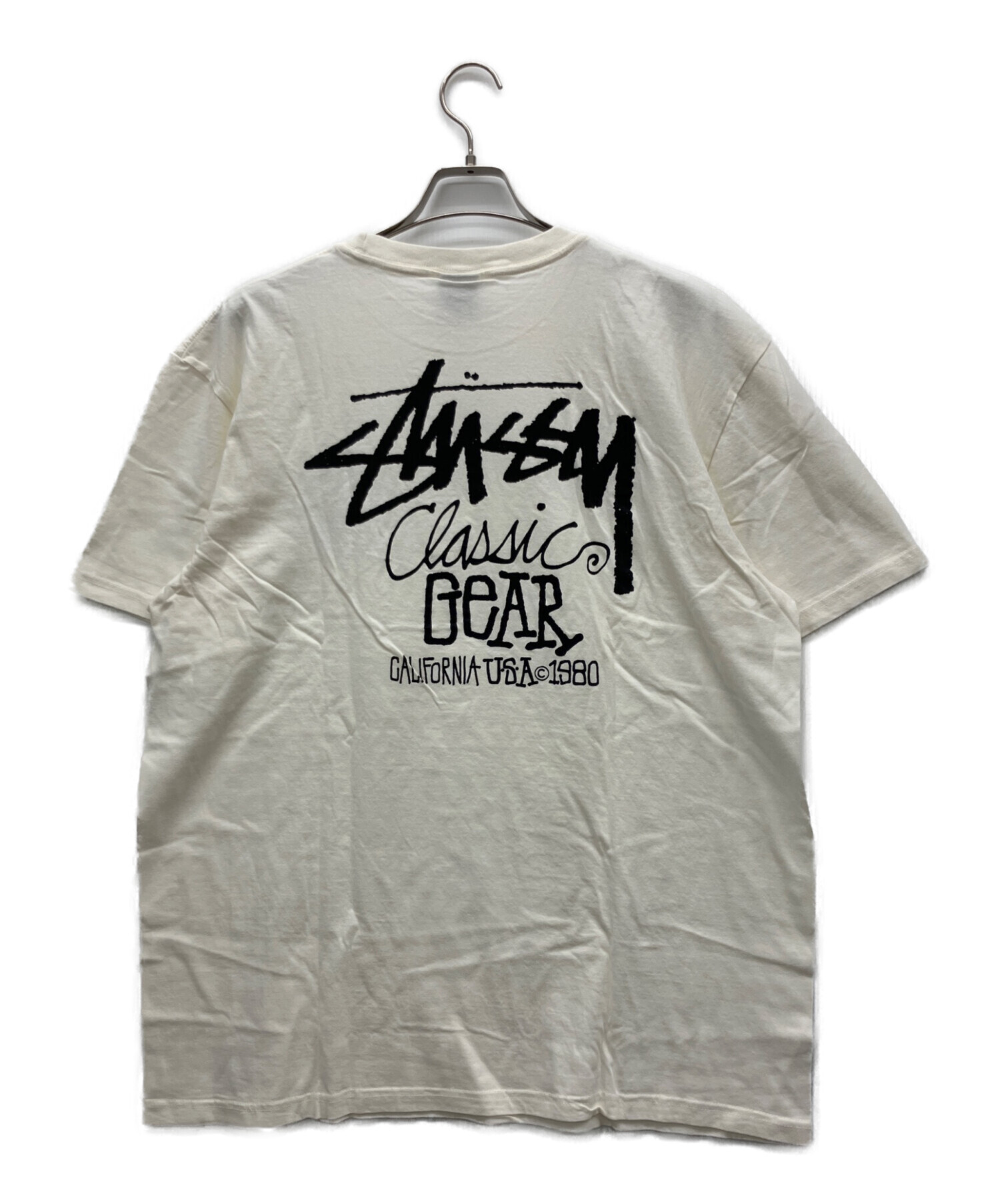 中古・古着通販】stussy (ステューシー) 半袖カットソー アイボリー 