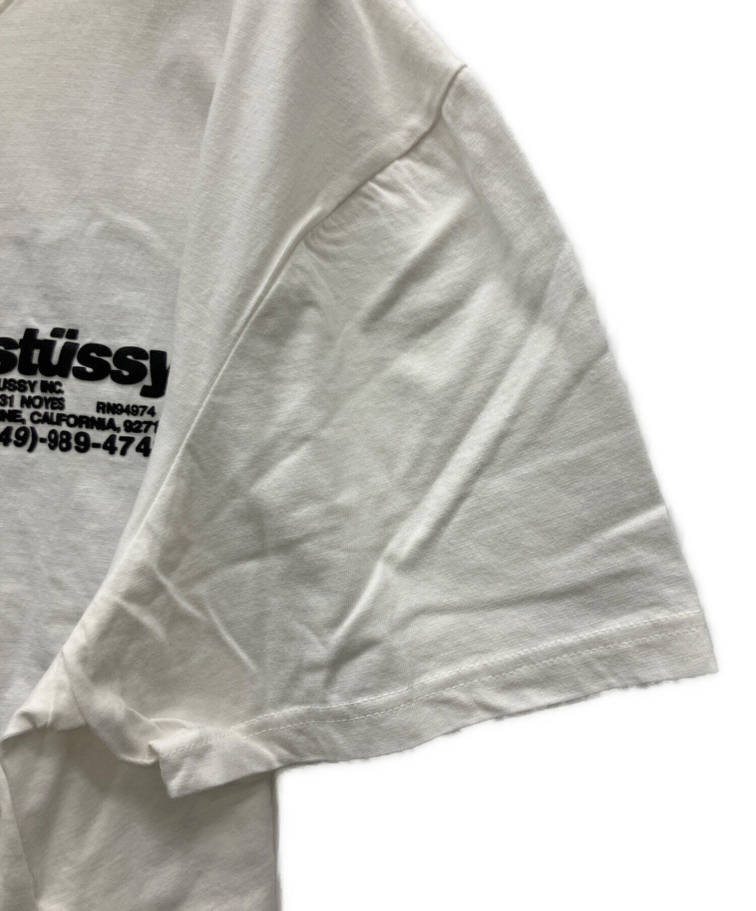 STUSSY ステューシー ブルゾン（その他） S 白 【古着】【中古】【送料無料】 中古・古着通販】stussy (ステューシー) Dyed Tee ホワイト サイズ:L