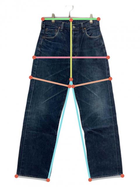 中古・古着通販】LEVI'S (リーバイス) ボタンフライデニムパンツ