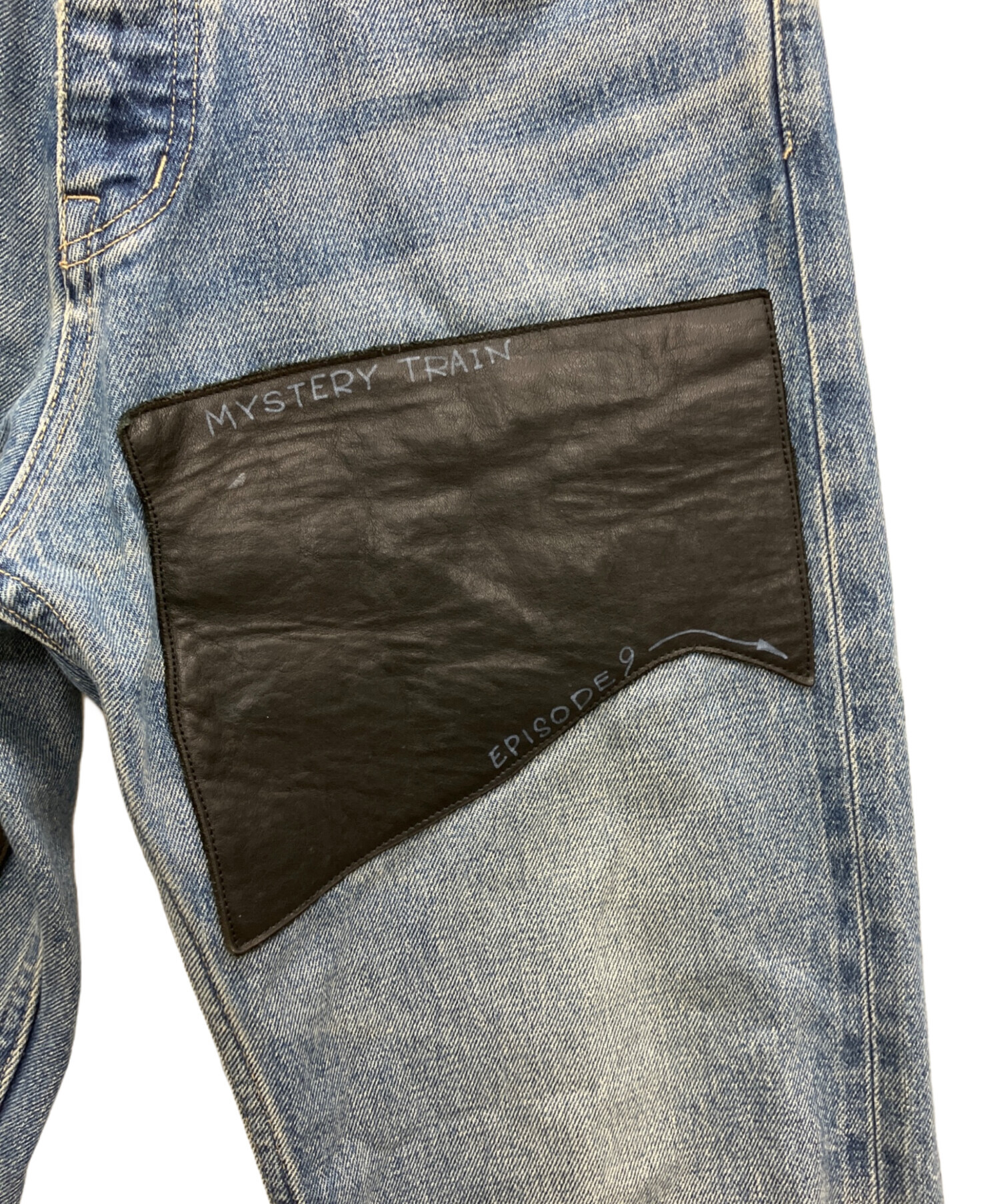 中古・古着通販】DAIRIKU (ダイリク) Painted ＆ Leather Patch Slim