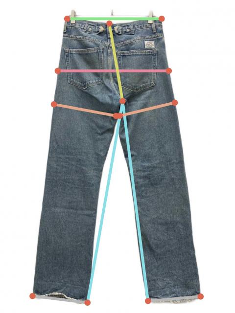 中古・古着通販】DAIRIKU (ダイリク) Painted ＆ Leather Patch Slim