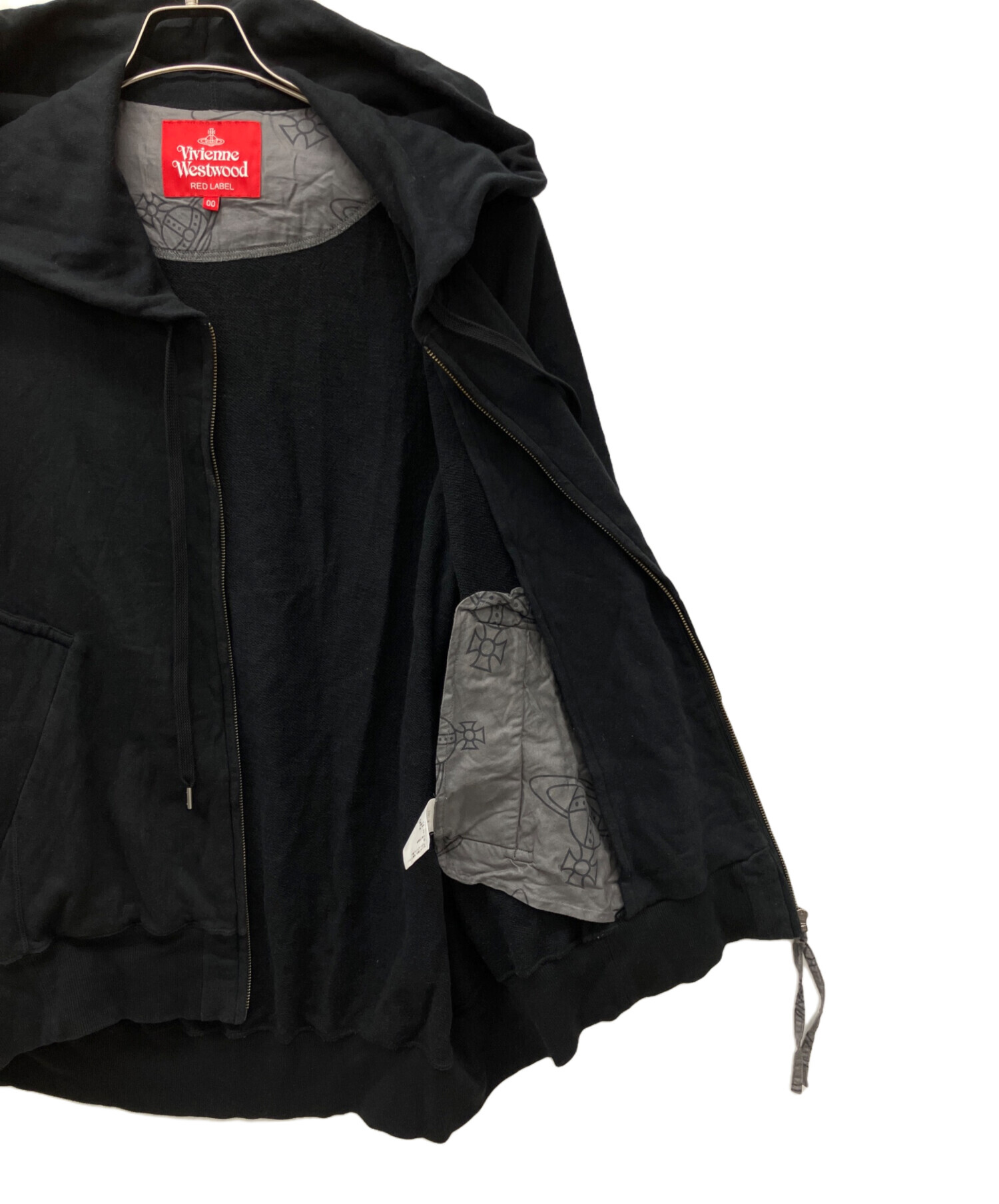Vivienne Westwood RED LABEL パーカー ブラック　00 中古・古着通販】Vivienne Westwood RED LABEL (ヴィヴィアンウエスト