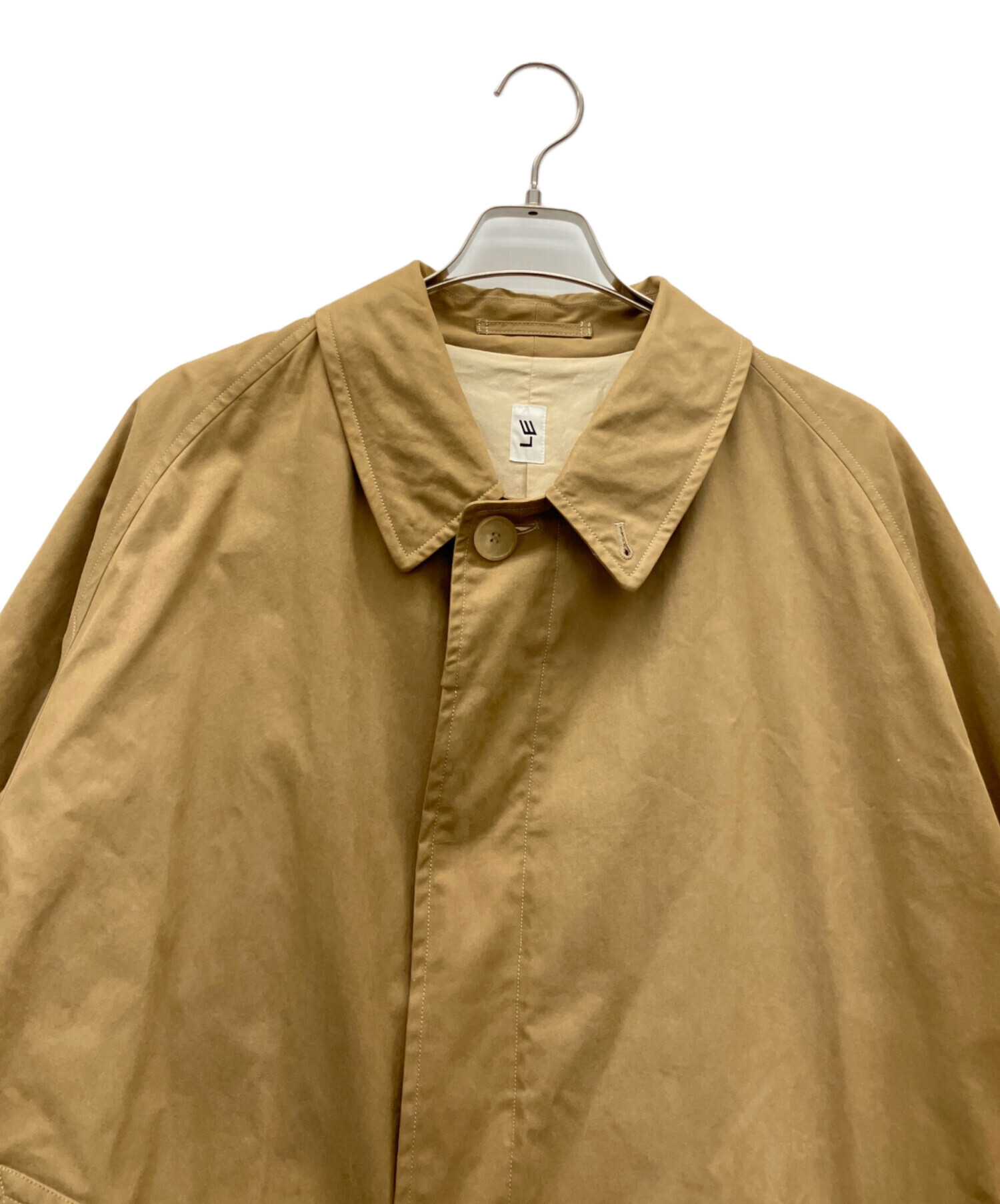 中古・古着通販】LE (エルイー) バルカラーコート ベージュ サイズ:L