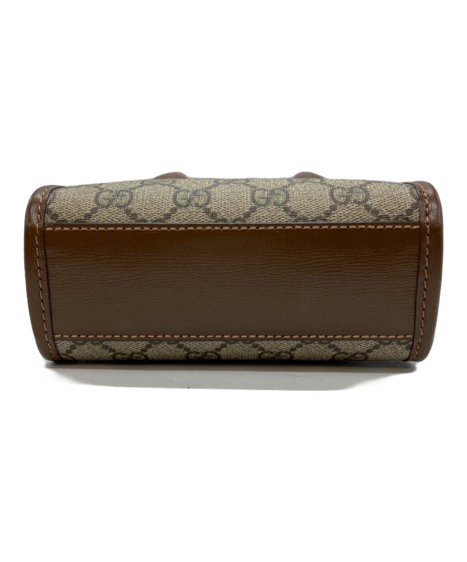 ロ*ー様 【GUCCI】インターロッキングG付き ミニトートバッグブラウン 中古・古着通販】GUCCI (グッチ) インターロッキングG ミニトート