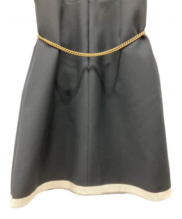 中古・古着通販】GUCCI (グッチ) 半袖ワンピース ネイビー サイズ:SIZE