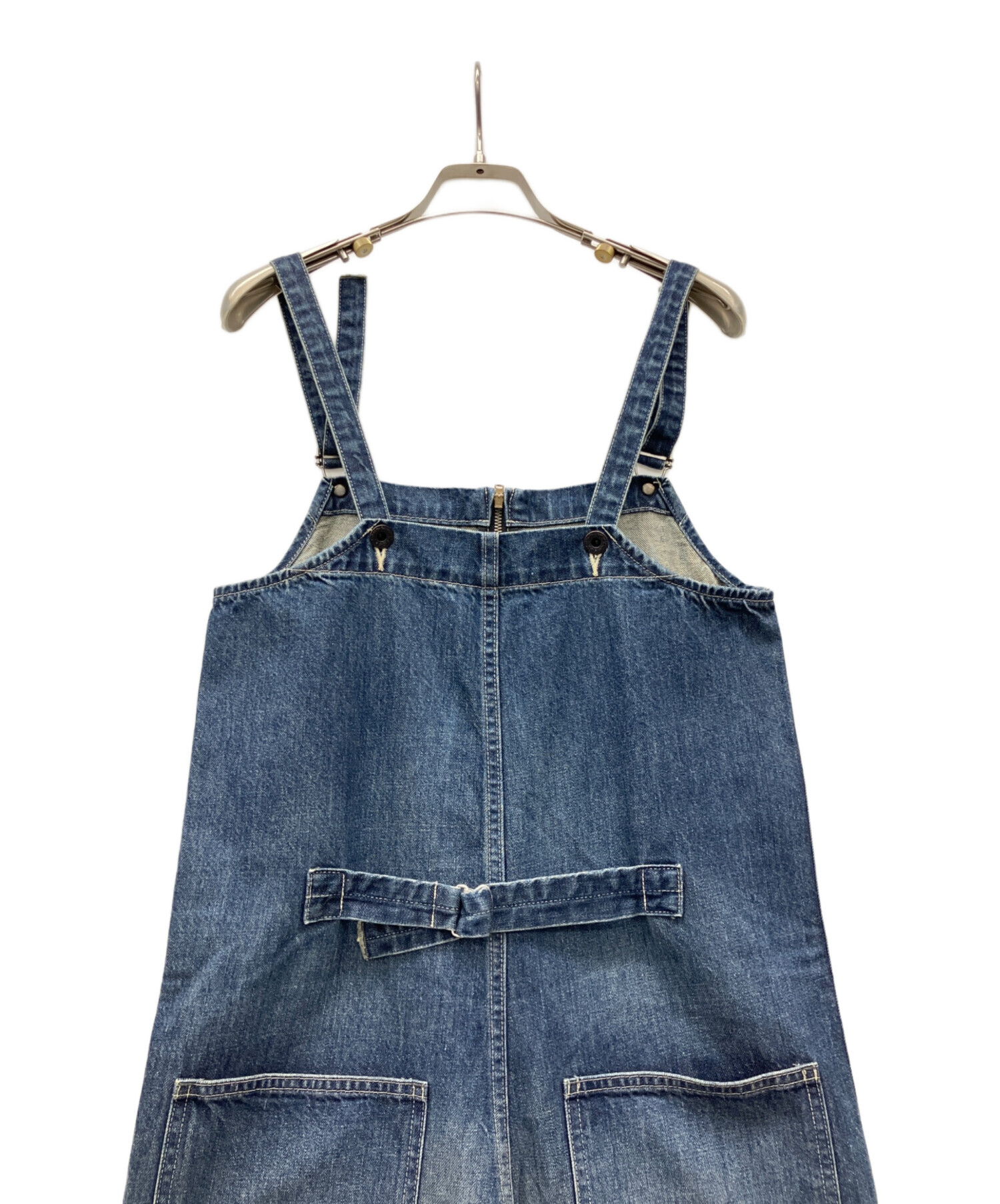 JOHNBULL デニムサロペット インディゴブルー最終価格 中古・古着通販】JOHNBULL (ジョンブル) デニムチューブサロペット