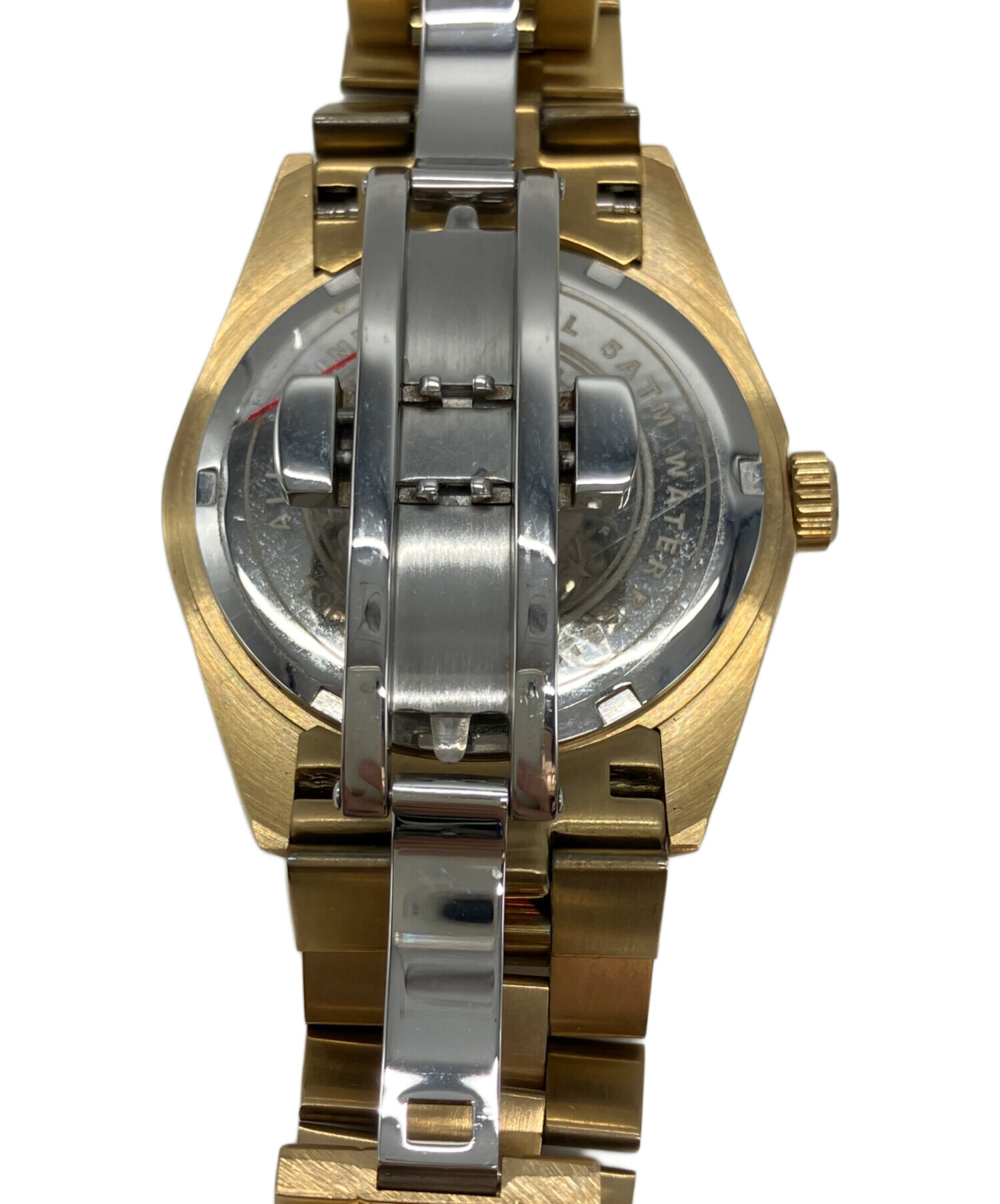 中古・古着通販】TECHNOS (テクノス) リストウォッチ ゴールドカラー