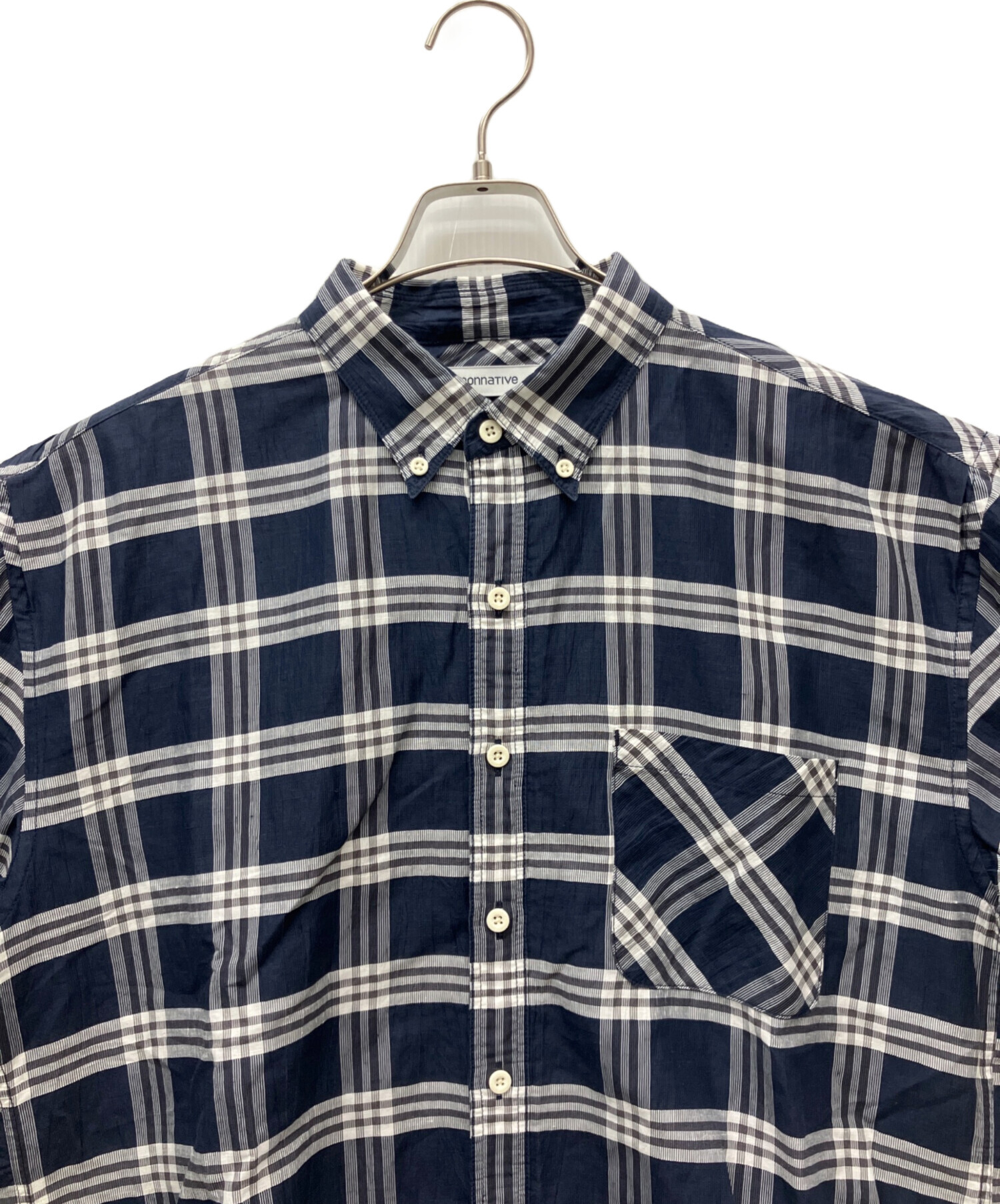 nonnative 半袖シャツ　ネイビー　サイズ3 中古・古着通販】nonnative (ノンネイティブ) 半袖シャツ ブルー