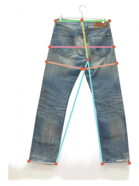 中古・古着通販】RRL (ダブルアールエル) ボタンフライデニムパンツ