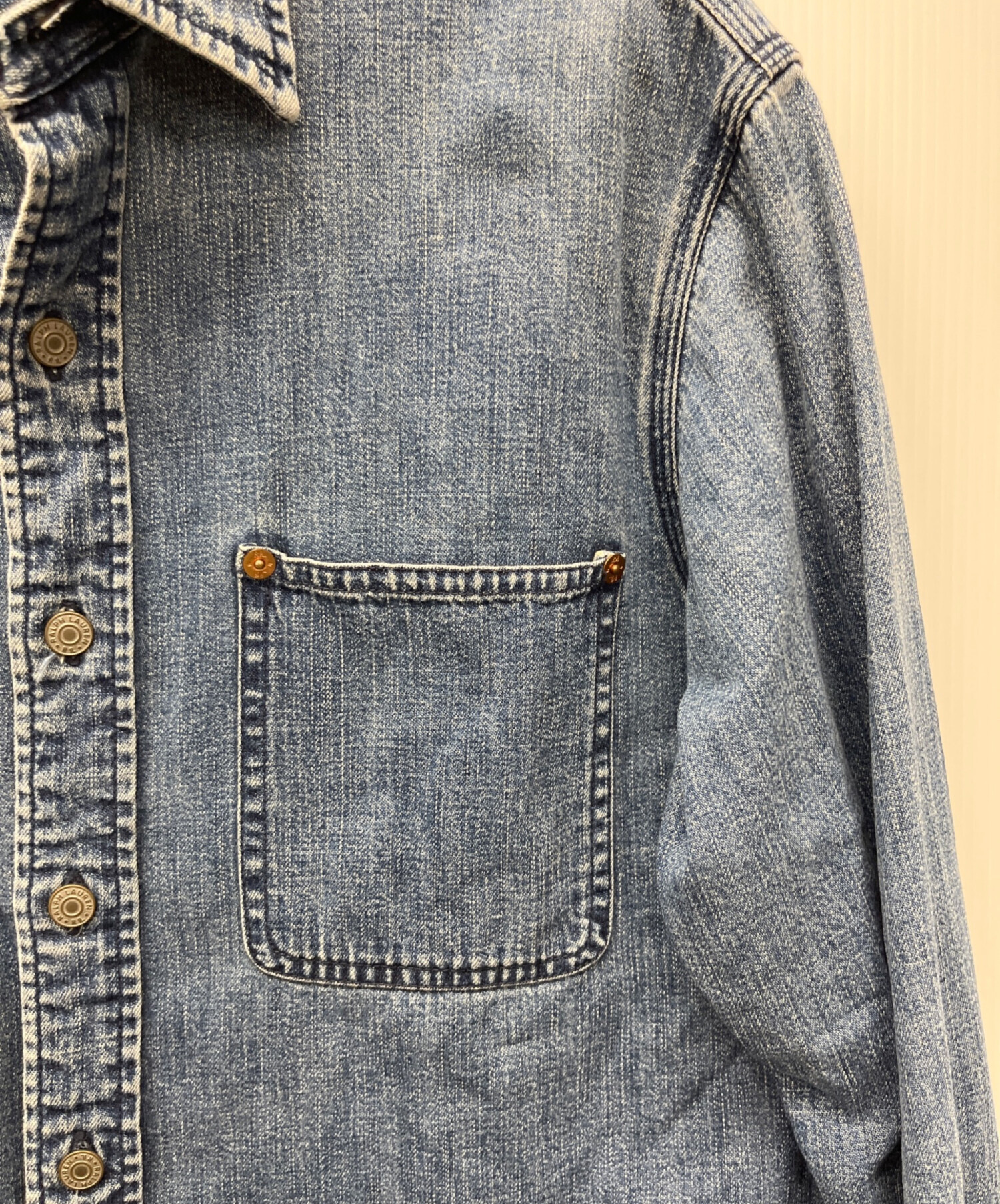 中古・古着通販】RRL (ダブルアールエル) デニムシャツ インディゴ
